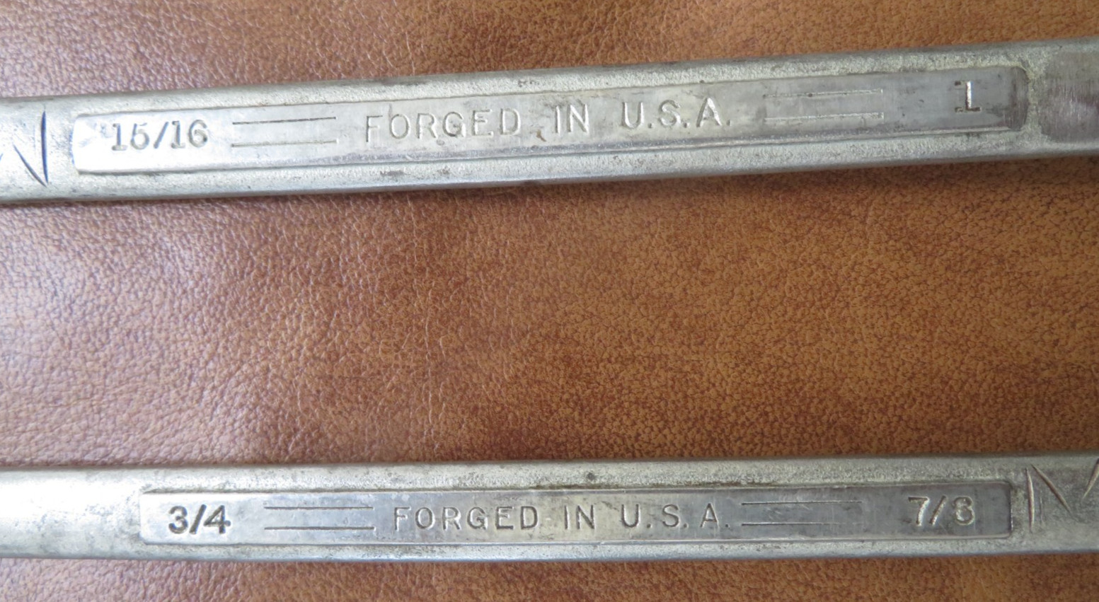 1940s 50s 5pc. CRAFTSMAN Double Line 12pt Offset Box End Wrenches 3/8″- 1″