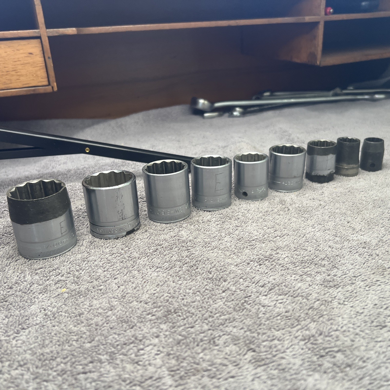 27pc Snap-on SAE Socket Set 3/4″ and 1/2”drive, LDH/SW series 9/16″ to 2″