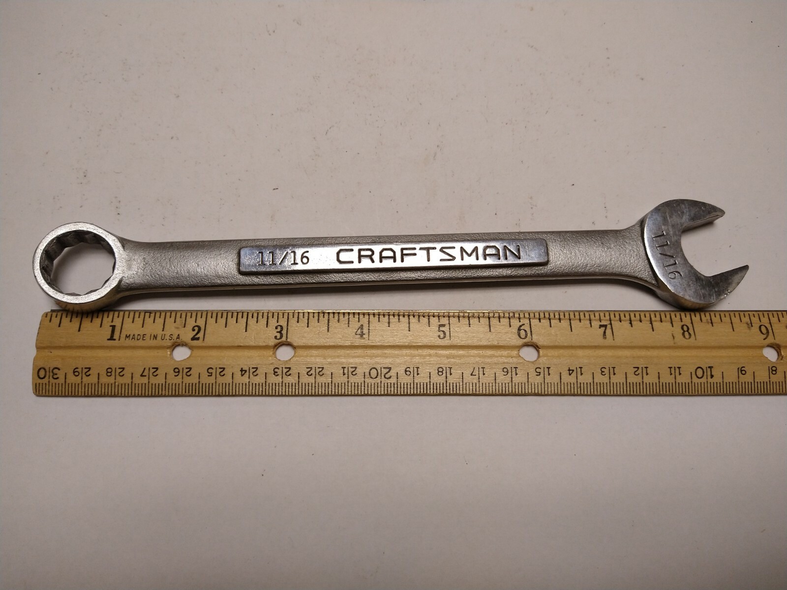 Craftsman 11/16in. Combination Wrench Vintage V 44698 Made in USA