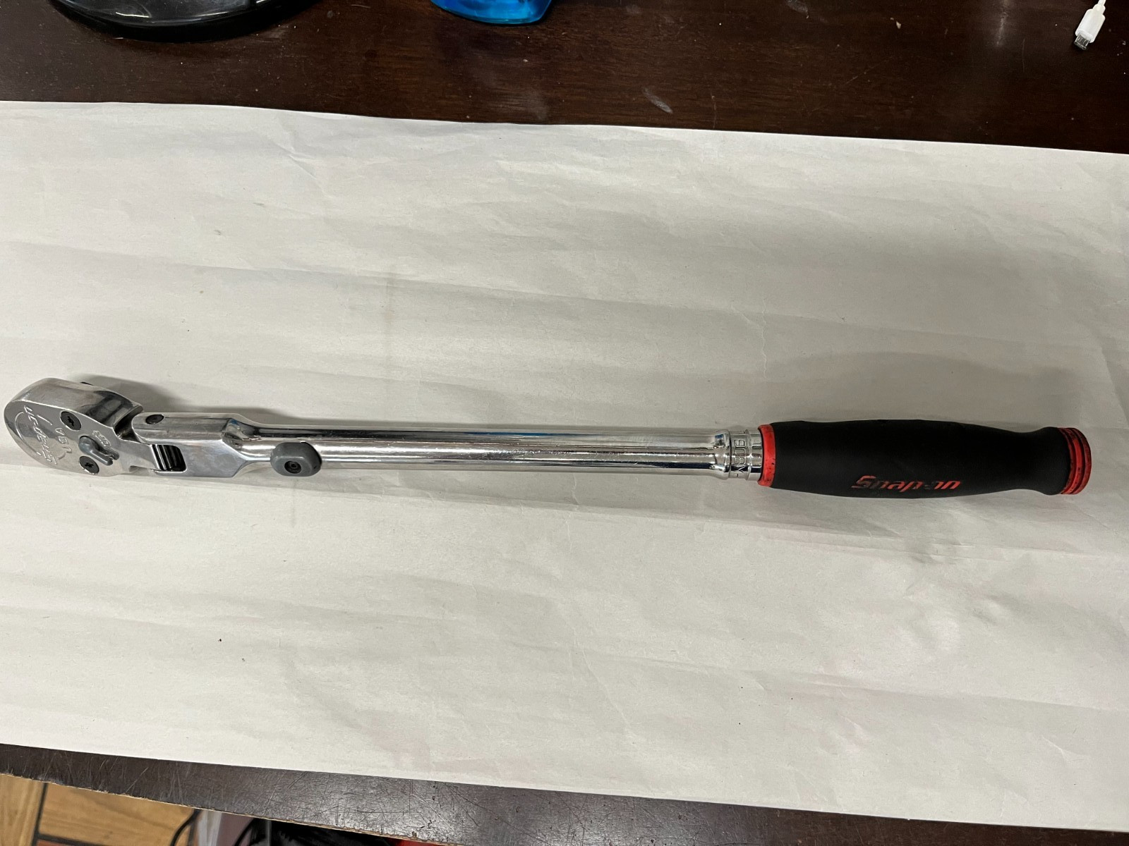 Snap On Tools used SHX80B 1/2″ Drive Soft Grip Handle Locking Flex Head
