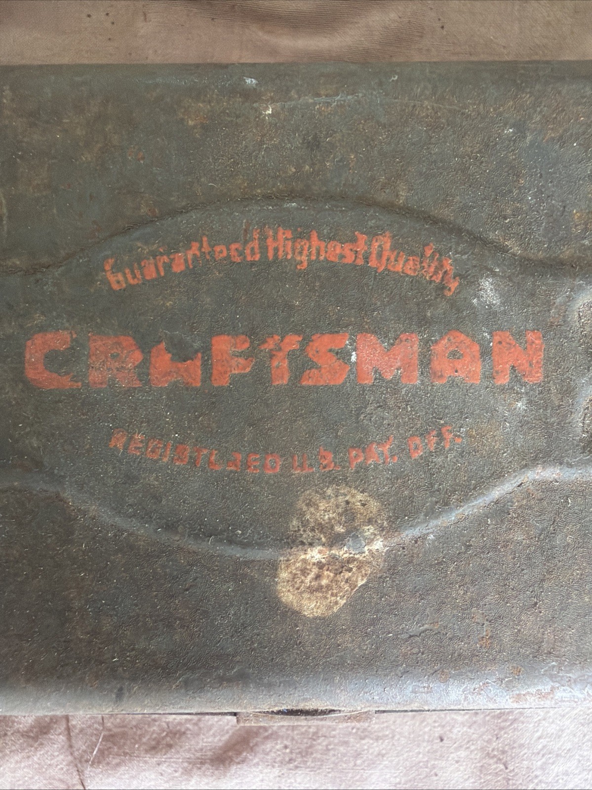 Vintage 1950s Original Case: CRAFTSMAN 1/4” Breaker Bar And 6 Sockets USA