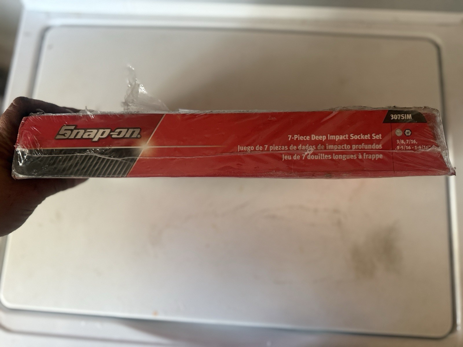 #bm396 Snap On Tools 307SIM – 1/2″ Drive 7 Pc SAE 6Pt Deep Impact Socket Set
