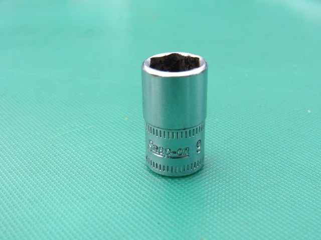 SNAP ON 9MM TMM9 1/4″ DRIVE METRIC 6 PONIT SHALLOW SOCKET 9 MM UNDERLINE LOGO