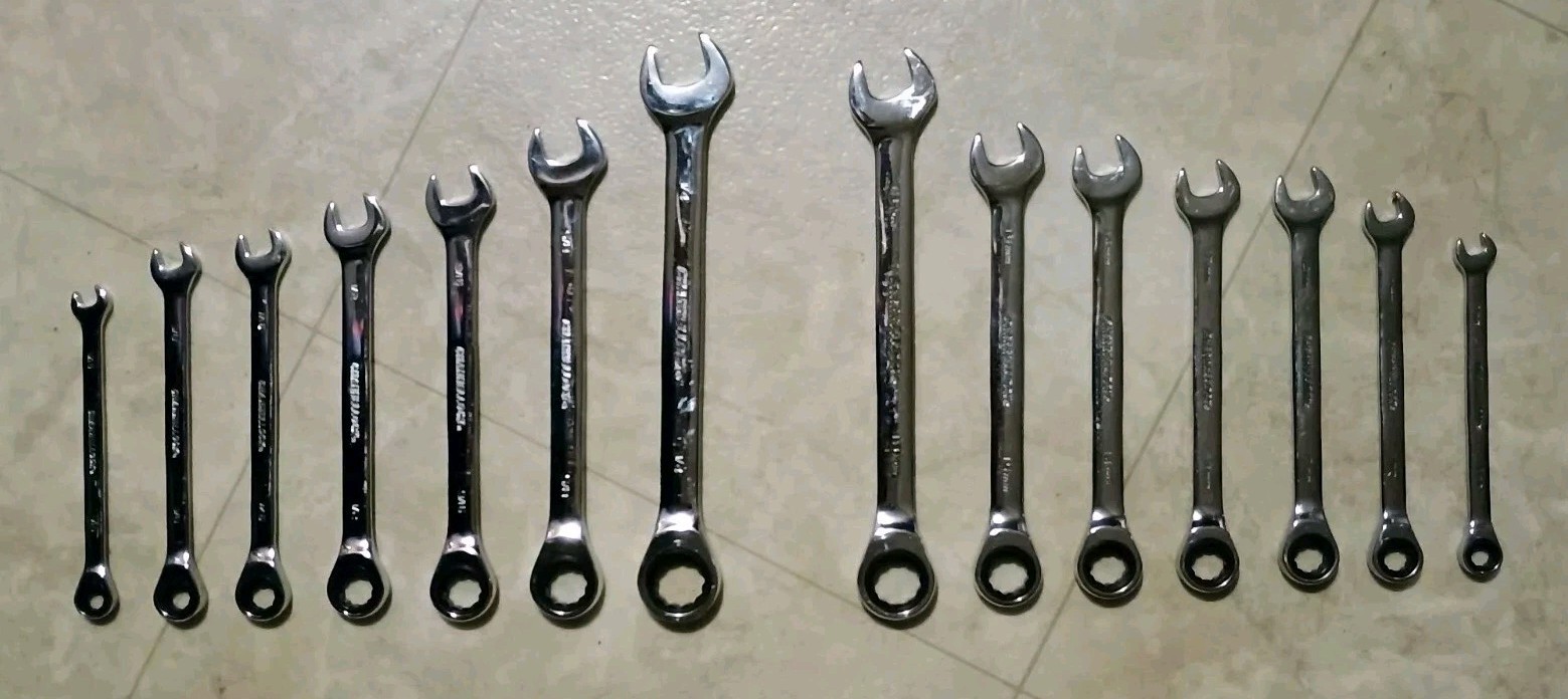 Channellock 14 Piece Ratcheting Combination Wrench Set METRIC SAE Wrenches NEW!