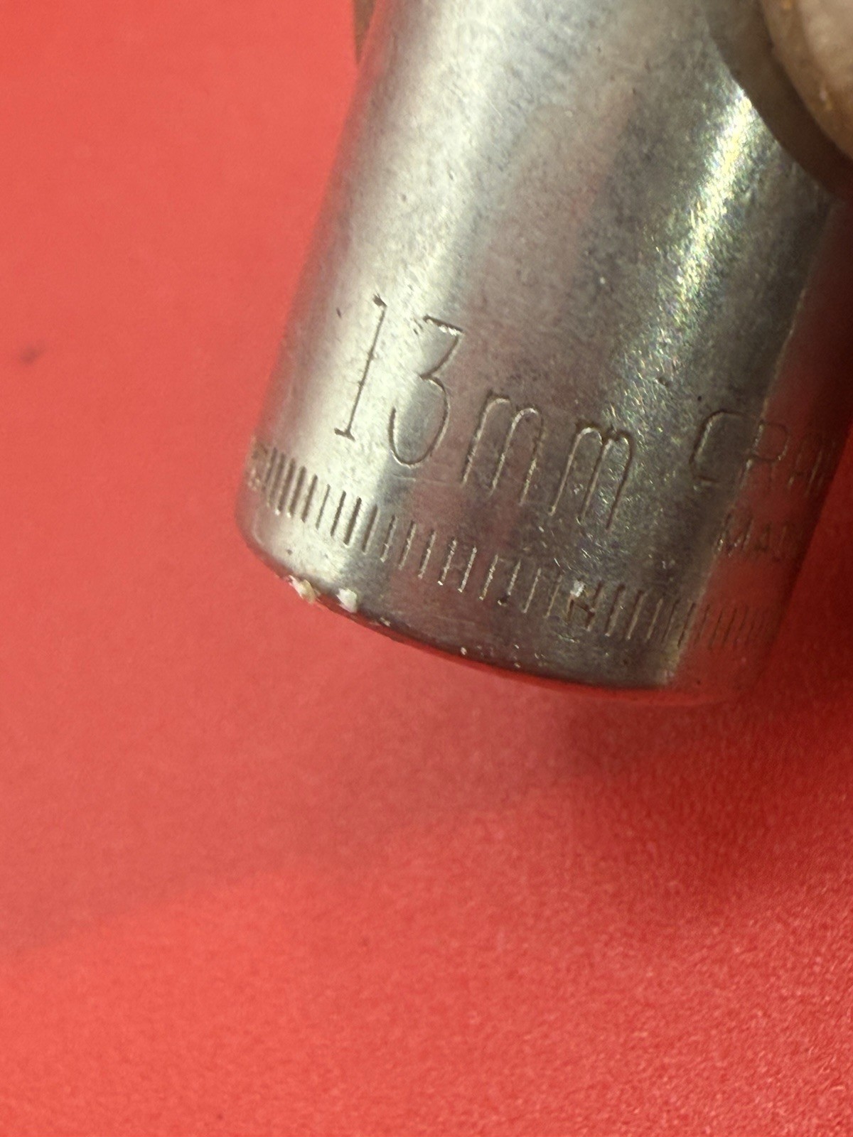 Craftsman -⅁- 13mm 6 Point Inverted G Shallow Chrome Socket 1/4″ Drive 43514 USA