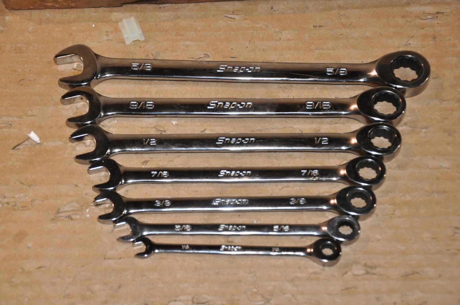 SNAP-ON Ratcheting Wrench NON Reversable 0° 1/4,5/16,3/8,7/16,1/2,9/16,5/8