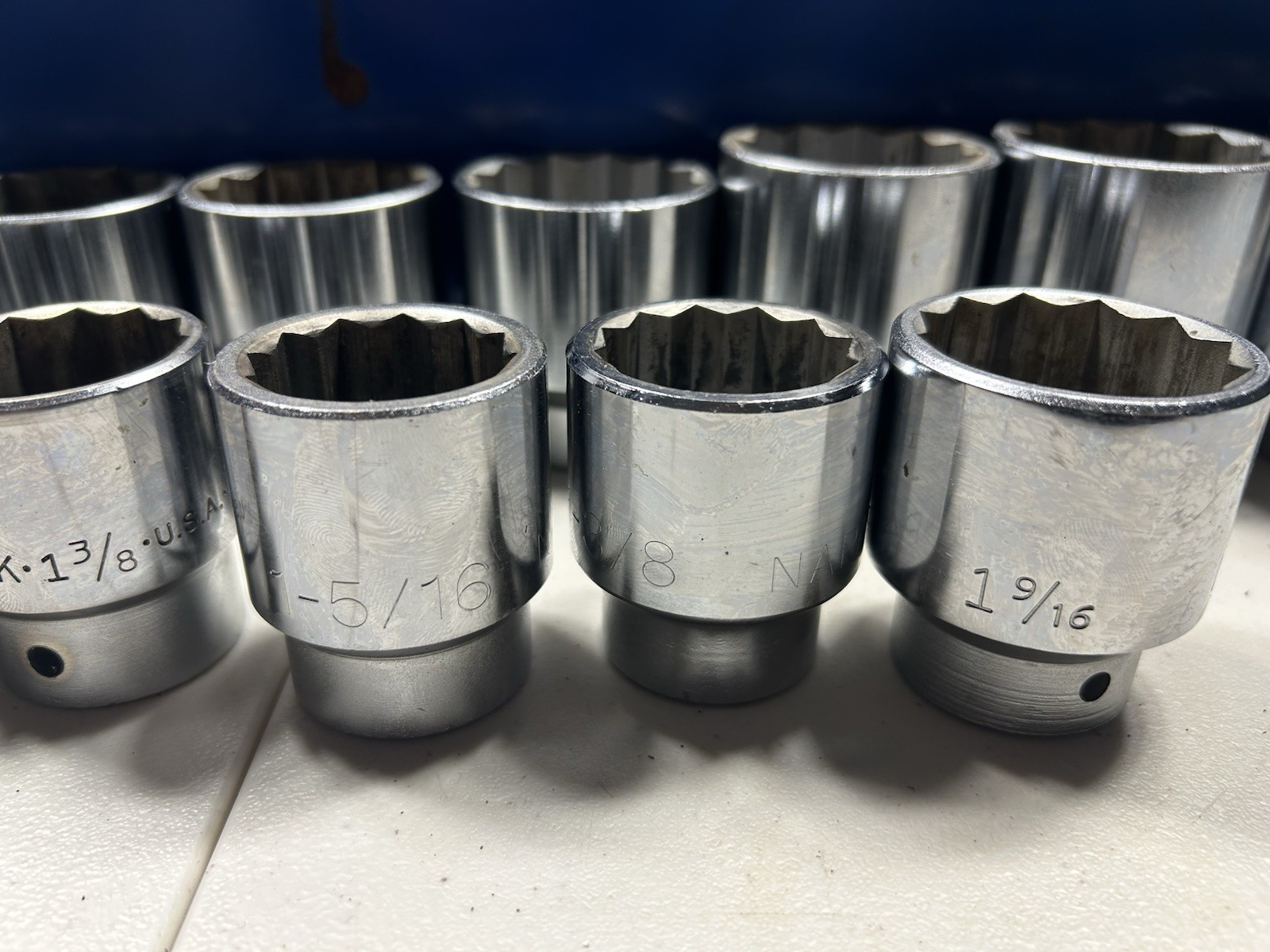 NAPA USA Made 3/4” DRIVE 12 POINT SHALLOW SOCKET SET, 24 Piece 15/16” To 2”