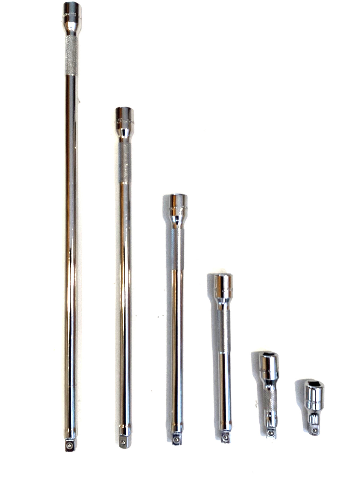 Snap On USA 106BTMX NEW 6 Piece 1/4” Drive Knurled Chrome Socket Extension Set