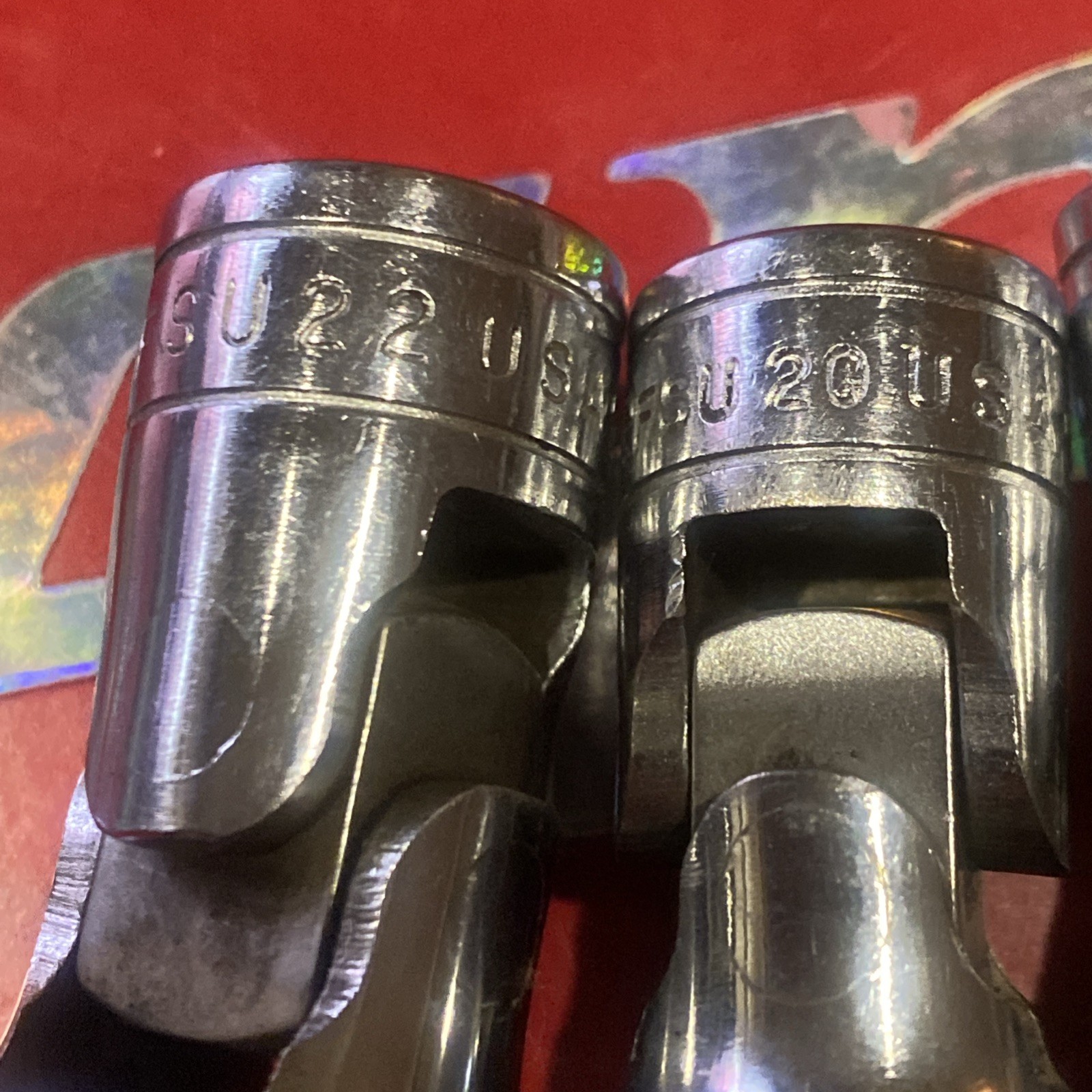 Snap On set of 5, 3/8″ Drive 6 pt Flank Drive Deep Universal Socket, FSU series