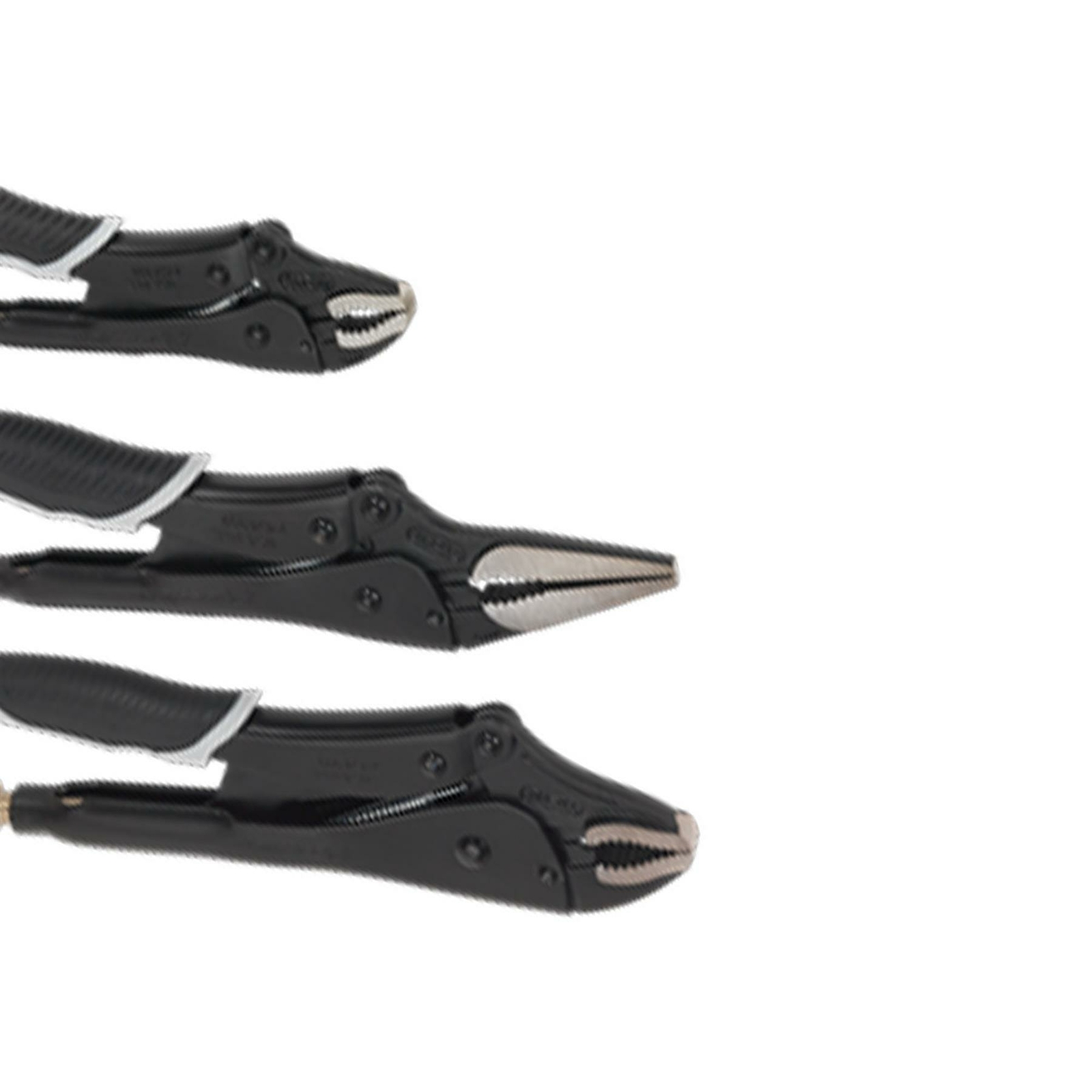 Sealey AK6863B Premier Black Locking Pliers Set of 3 PC Traditional Style