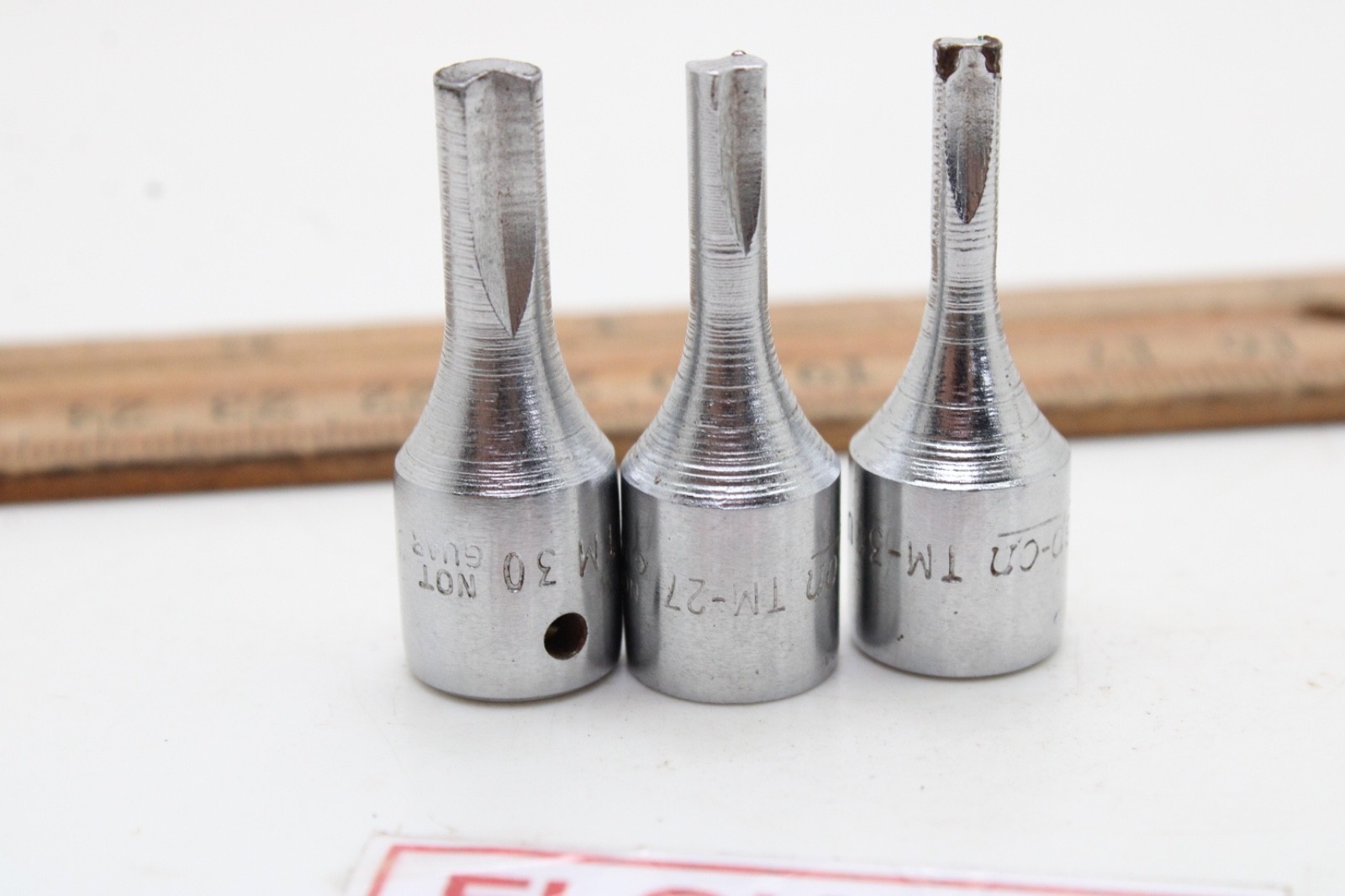 Snap On TM27 TM30 TM31 3 Piece Specialty 1/4″ Drive Clutch Driver Socket Set USA