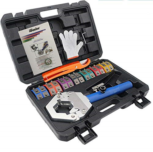 iGeelee Hydraulic A/C Hose Crimper Hydraulic A/C Crimping Tool Hydra-crimp for