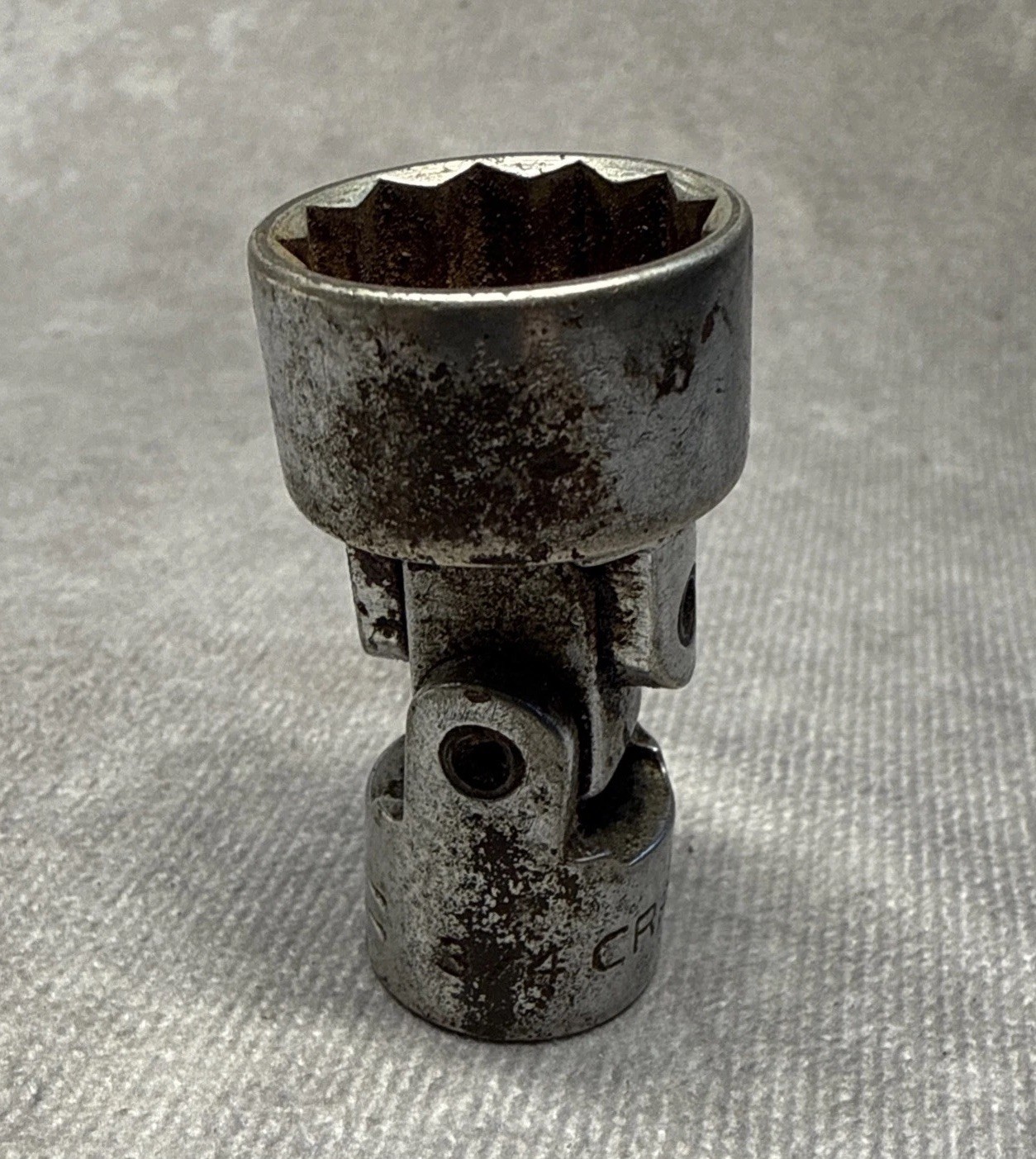 Vintage Craftsman 3/4″ 12pt Wobble Swivel Socket 3/8″ Drive SAE Chrome USA
