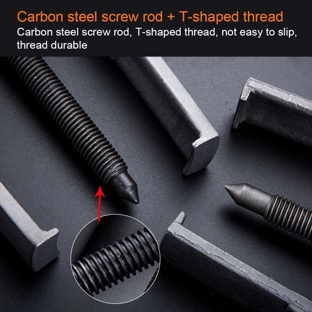 Heavy-Duty Carbon Steel 8-Inch Bearing Puller – Easy Operation in Tight Spaces