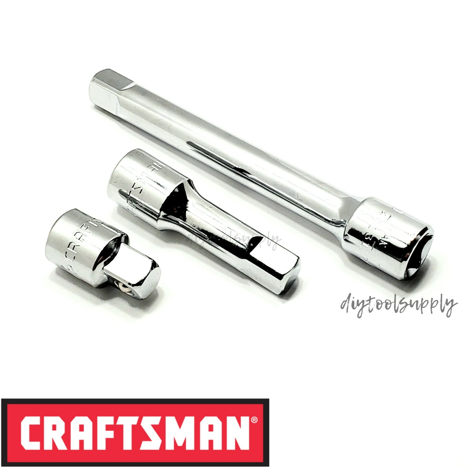 Craftsman 1/2″ Drive Extension Bar Set 3pcs 1.5″, 3″, 6″ lengths