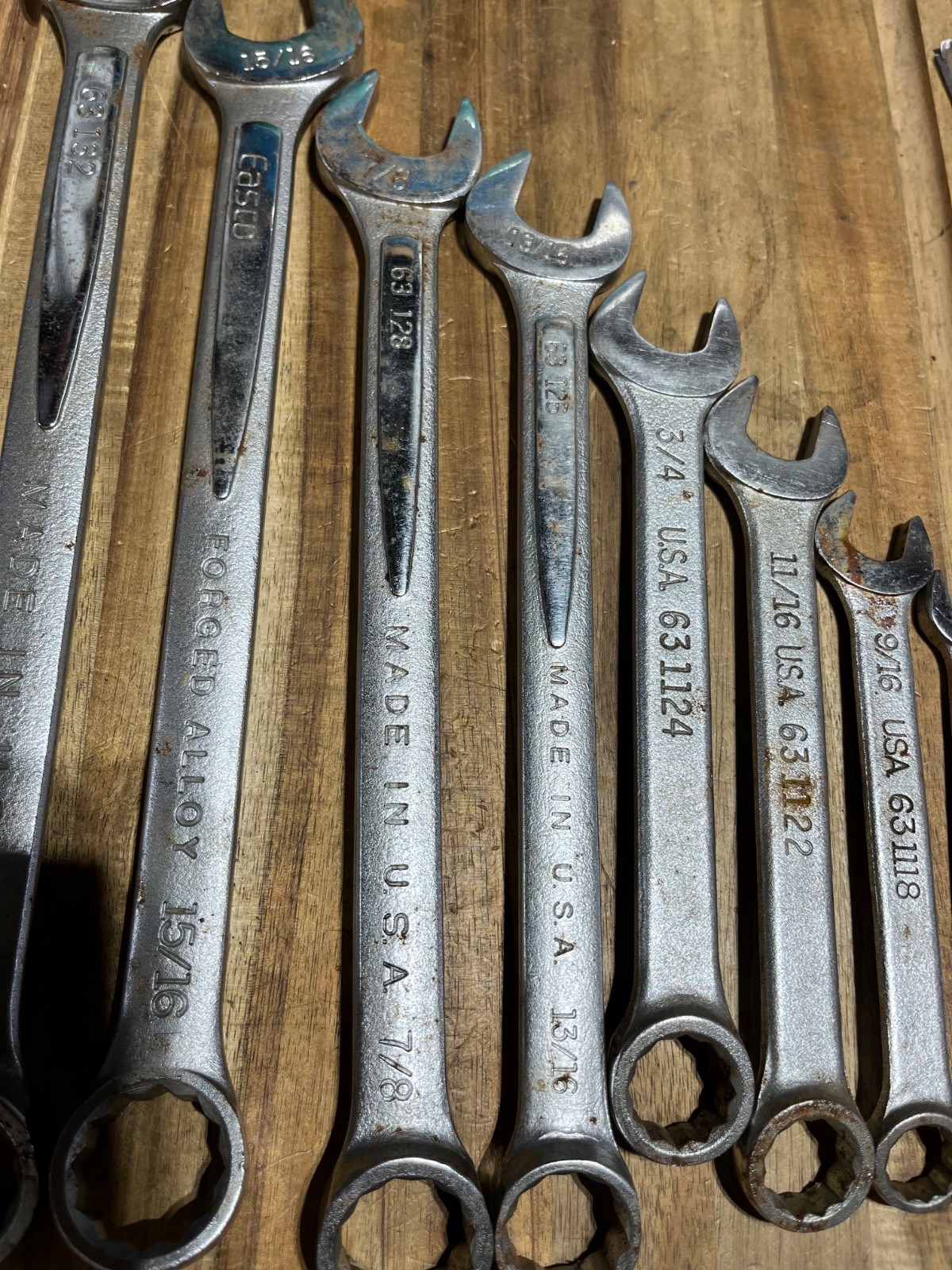 Easco comvinatioin wrenchs SAE (28052)