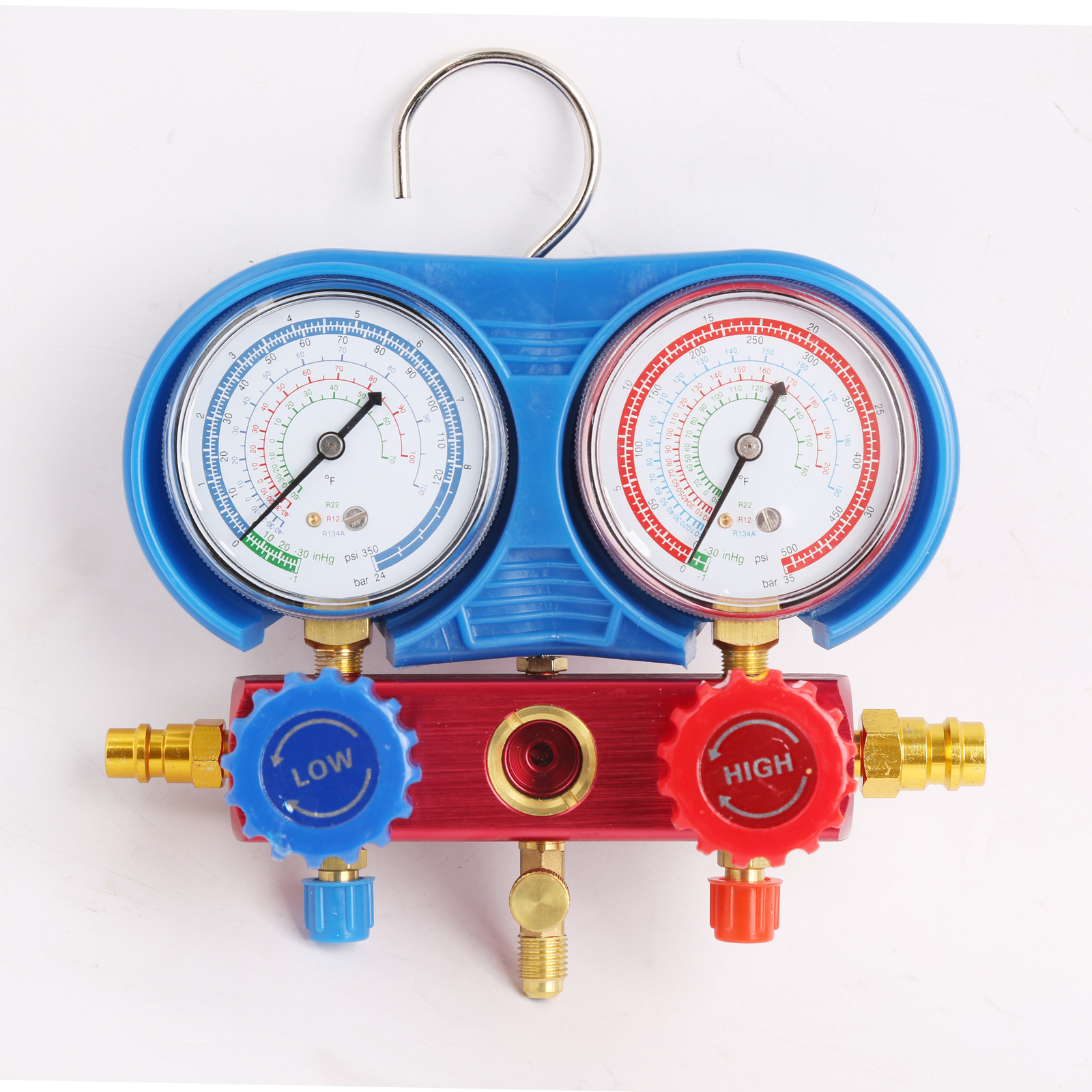 R134A R22 R12 Refrigeration Air Conditioning A/C Diagnostic Manifold Gauge Tool