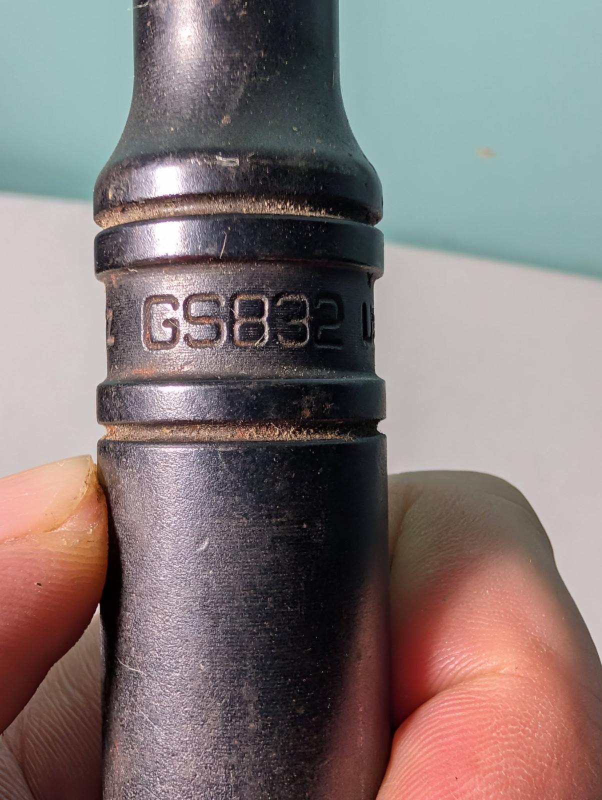 Snap-On GS832 Made In USA 3/8″ Drive Black Oxide 10″ Long Rachet Vintage Works