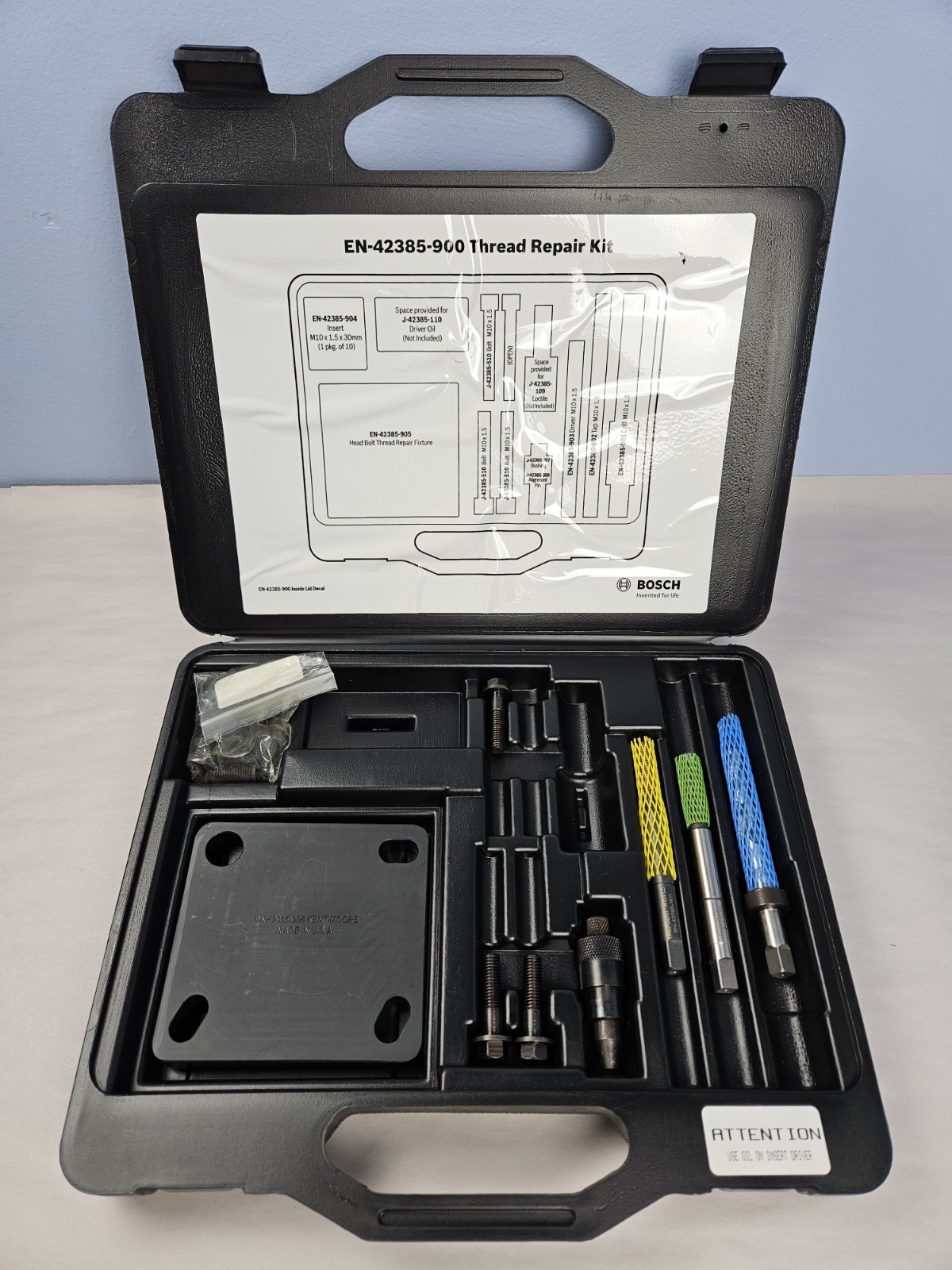 Kent-Moore EN-42385-900 Time-Sert Head Bolt Thread Repair Kit Complete M10 x 1.5