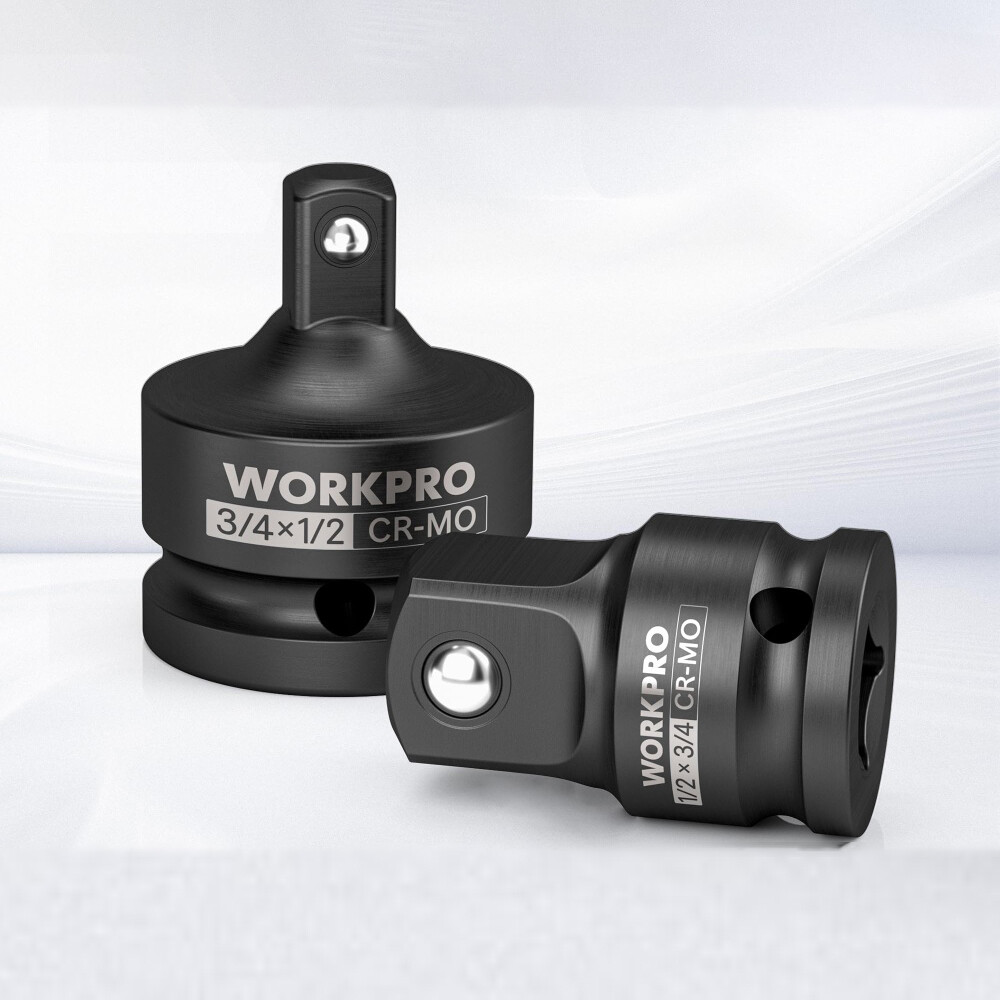 WORKPRO 2-Piece Impact Socket Adapter & Reducer Set for Impact Driver Conversion