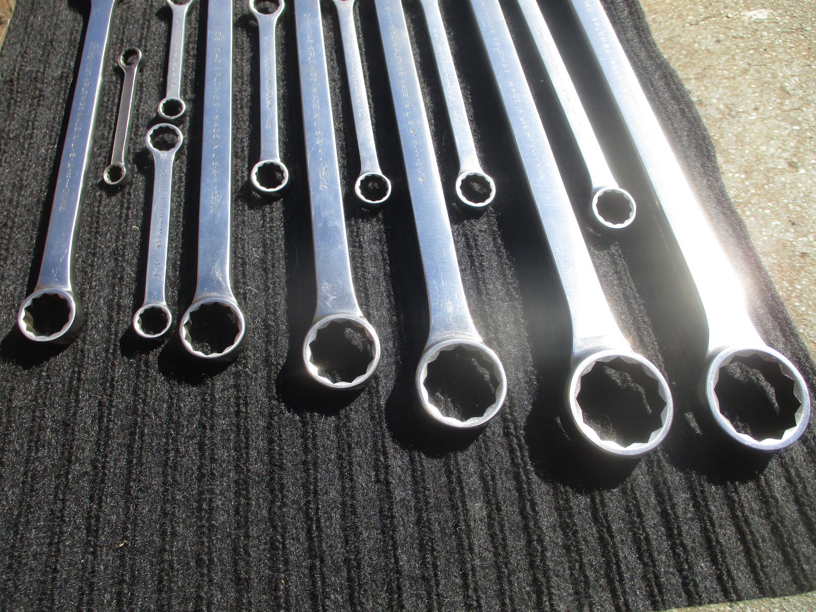 Plomb, Plvmb polished Box Wrench set 5/16 to 1 3/8, 1100 series