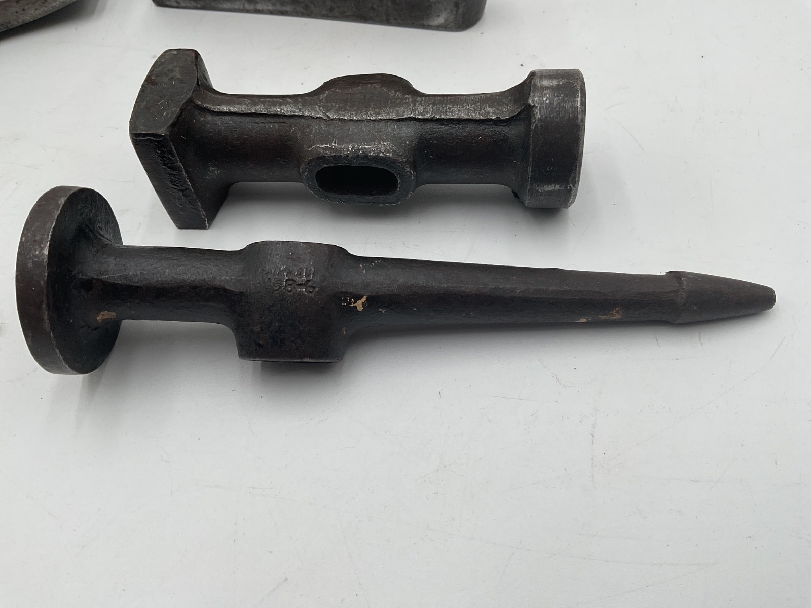Vintage Auto Body Dolly Herbrand, Fairmount Fender Repair Hand Anvil 4 Piece