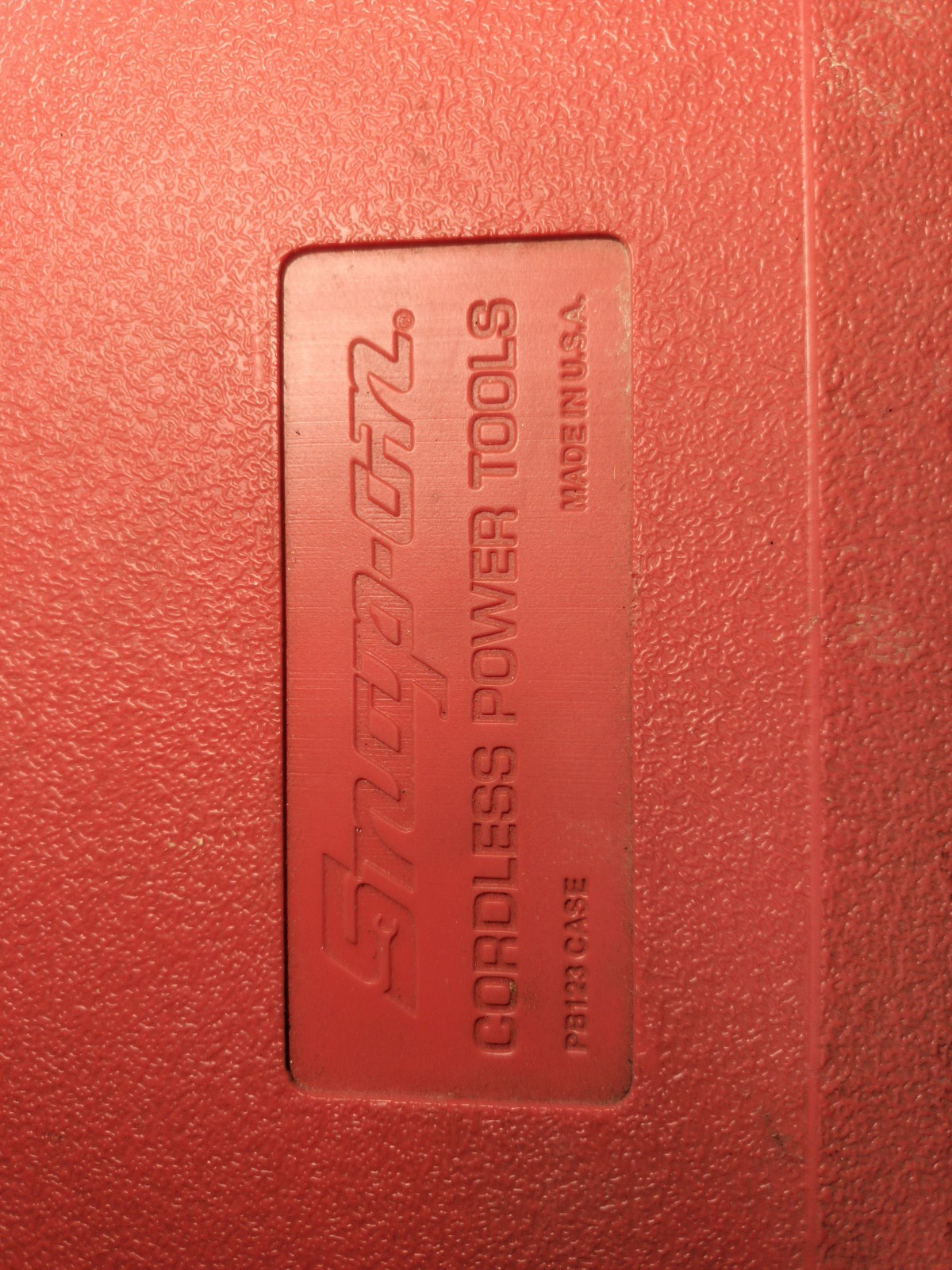 Snap-On Cordless Power Tools Case, PB123 EMPTY Case ONLY
