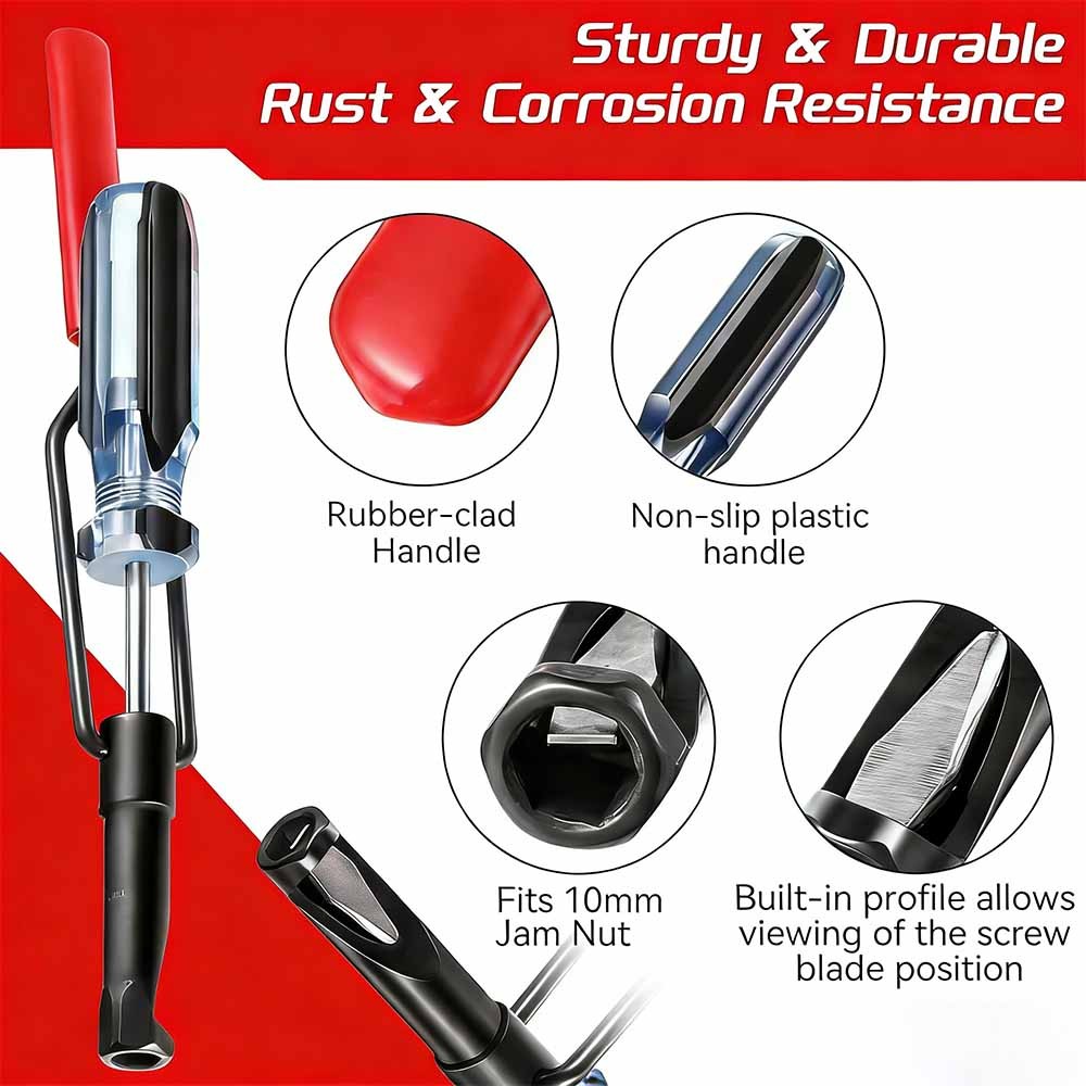 Valve Lash Adjustment Tool Set 10mm Jam Nut & Slotted Stud For Honda For Toyota