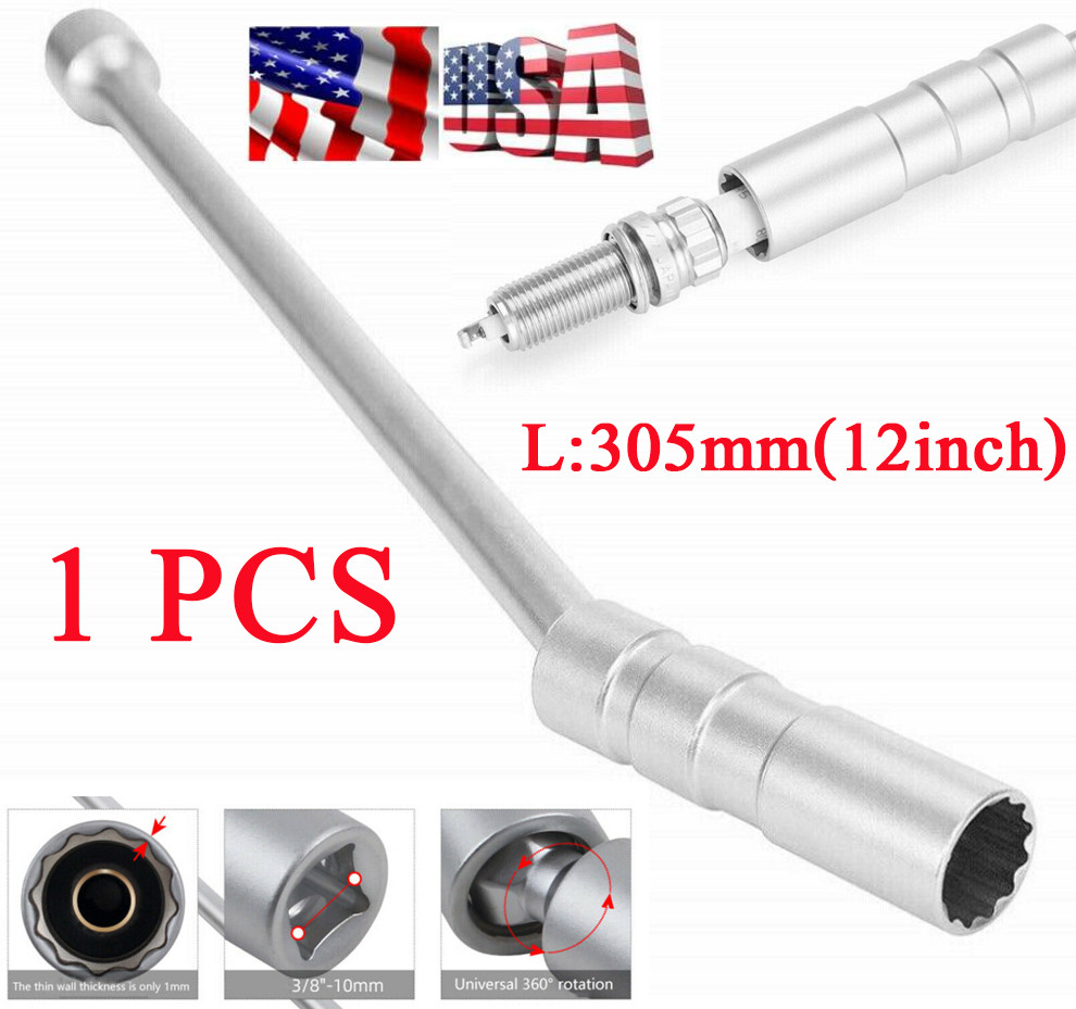 1PCS High Quality 16mm 3/8″ Drive Joint Swivel Magnetic Spark Plug Sleeve Socket