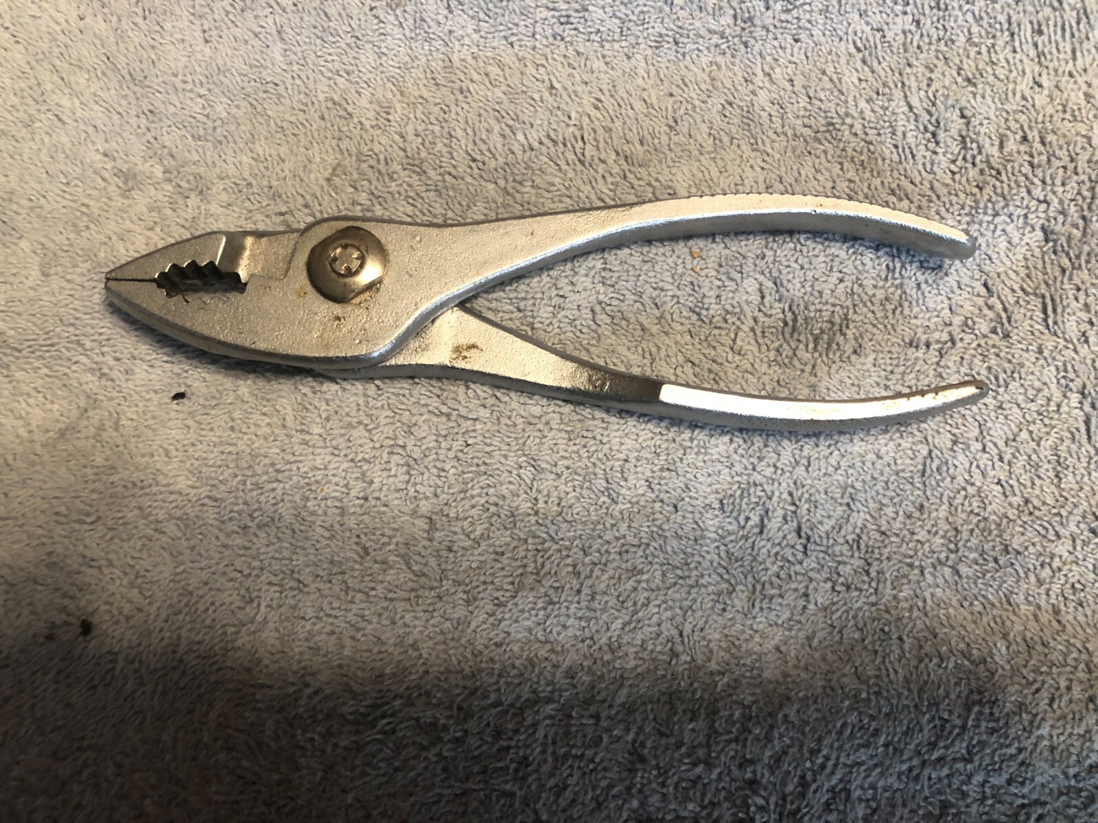 Vintage Utica Tools USA 7-6 6-in Slip Joint Pliers Diamond Textured Grips