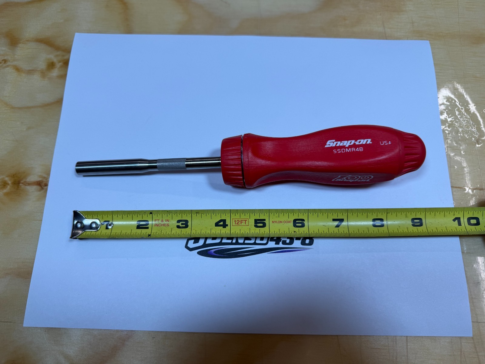Snap-on Tools NEW 100th Anniversary CLASSIC RED Ratcheting Screwdriver w/o bits