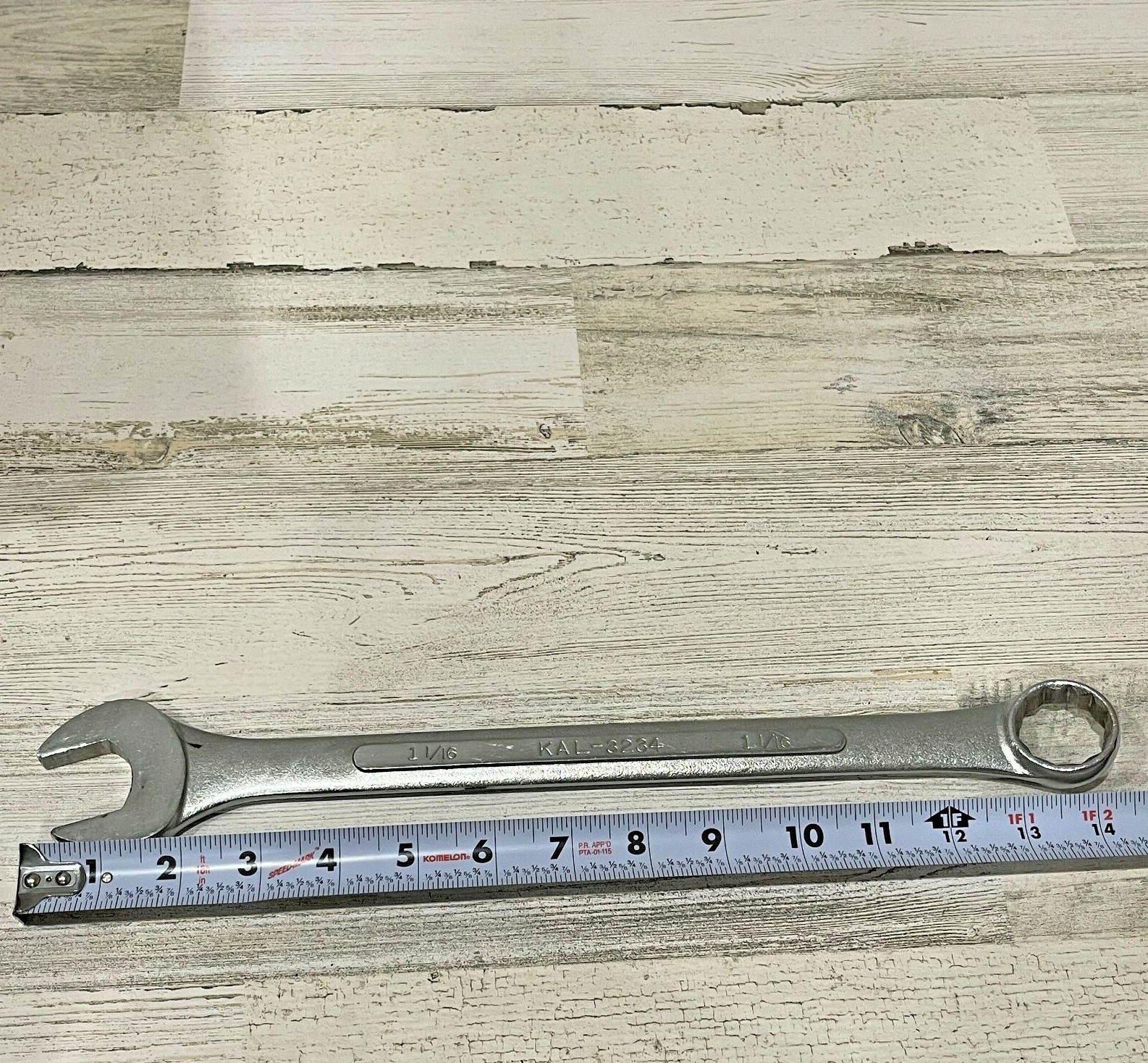 KAL Combination Wrench 1 1/16″ Forged Alloy Steel 3234 Heavy Chrome 1-1/16″ SAE