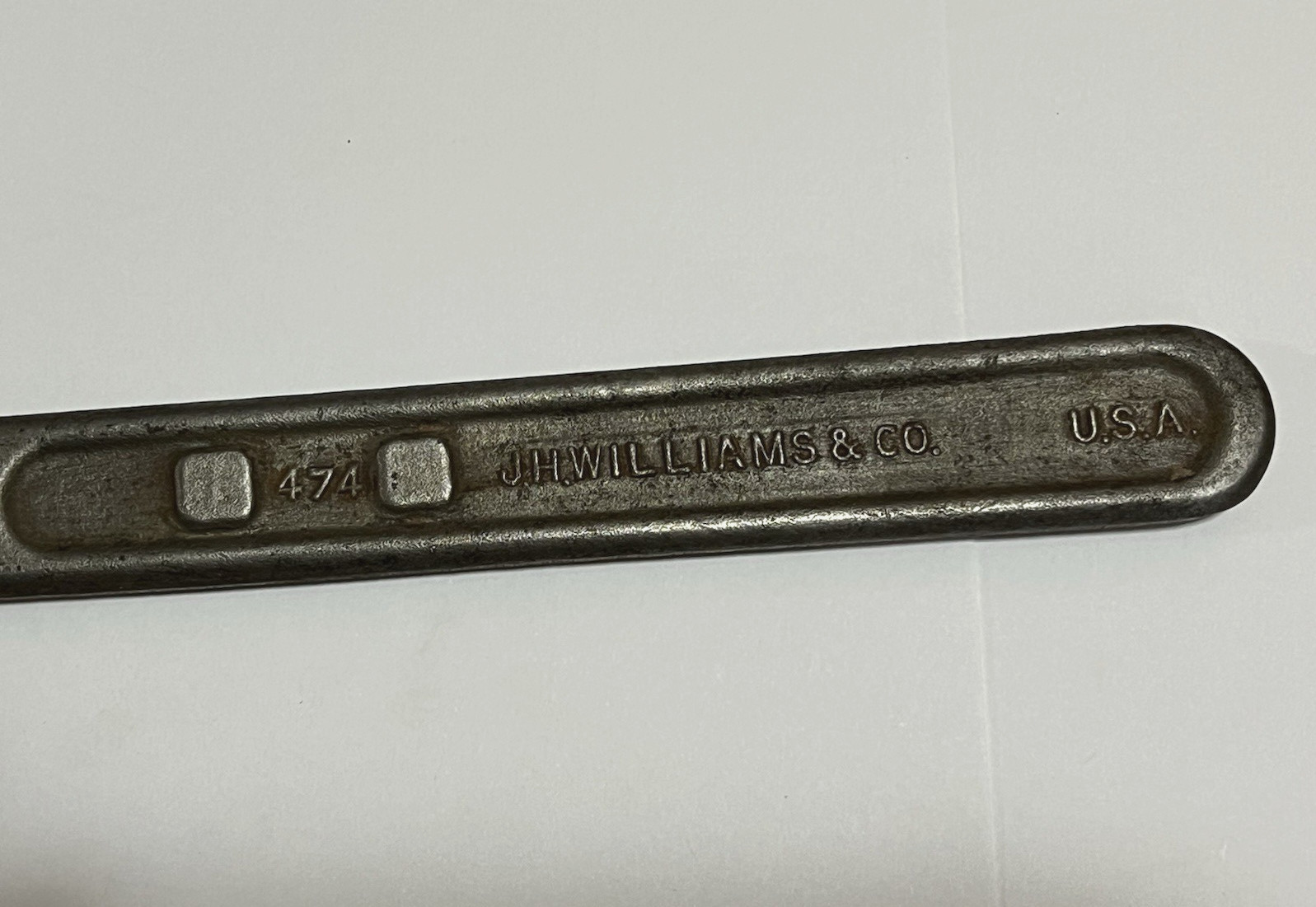 JH Williams & Co 474 Adjustable Hook Spanner Wrench 2″ – 4-3/4″ USA