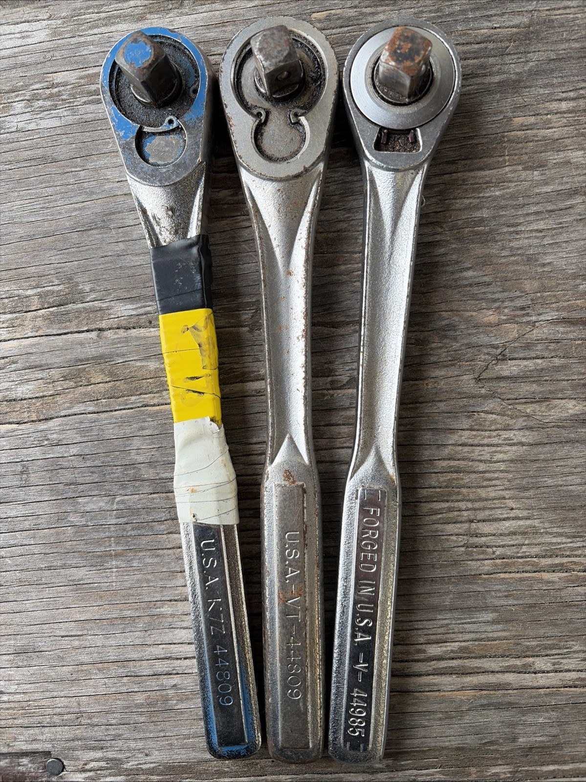 Lot Of 3 Craftsman 1/2″ Ratchets 44809 44985 USA