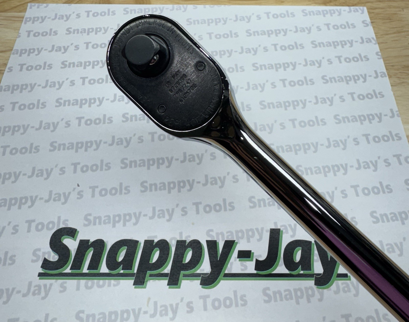 Snap-on Tools USA NEW GREEN 1/2″ Drive Soft Grip Long Handle Ratchet SHL80AG