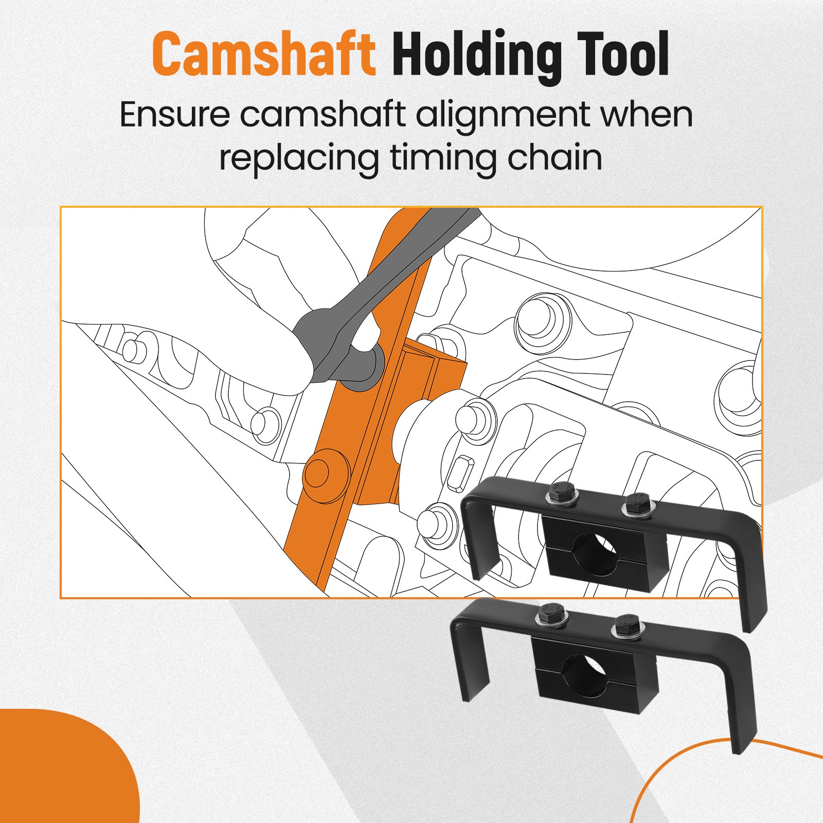 Crankshaft Positioning + Camshaft Holding Tool for Ford F-Series Truck 97-2002