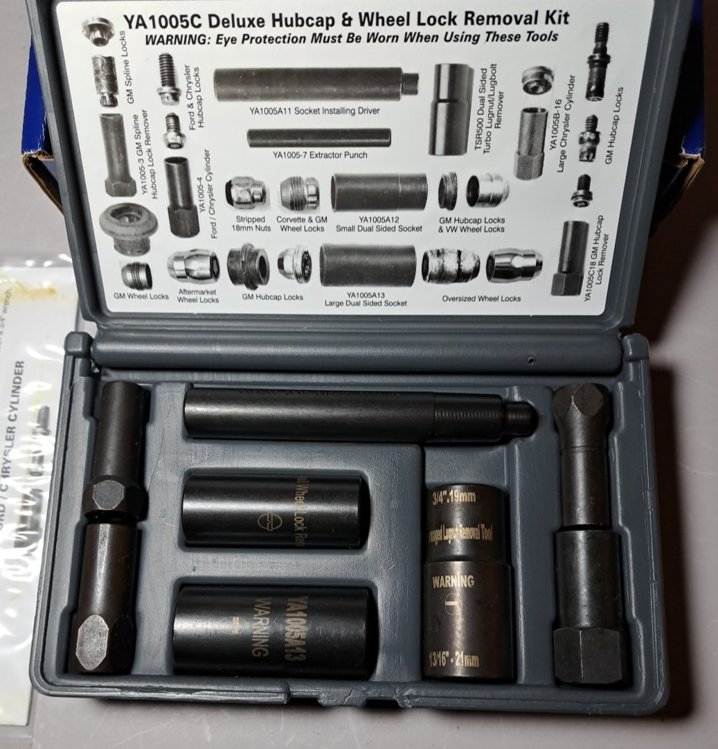 Blue-Point Tools NEW Hubcap & Wheel Lock Removal Kit YA1005C