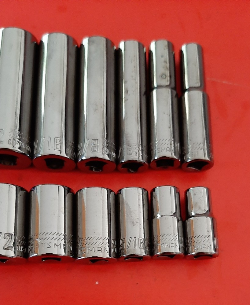 New Craftsman OVERDRIVE 1/4″ Drive SAE Deep & Shallow Socket Set 1/4 – 9/16″ 6pt