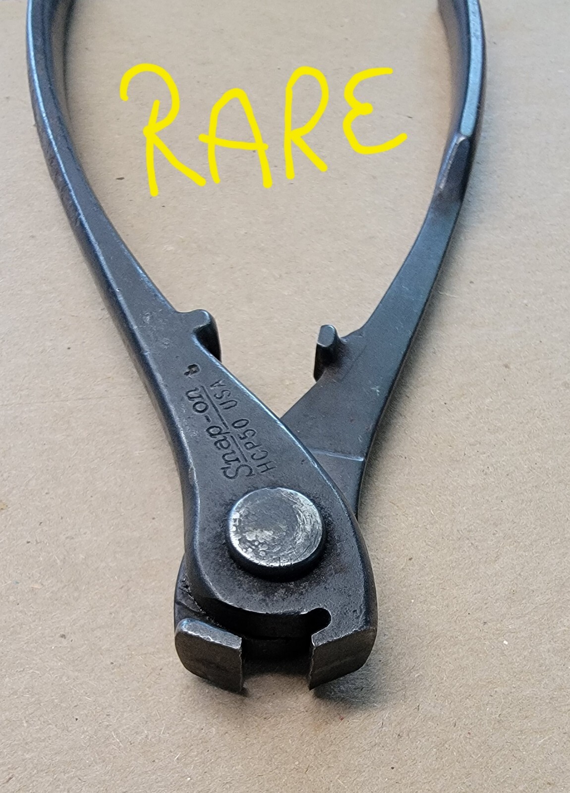VINTAGE Snap-On End Cutter Nippers Pliers HCP50 Snap on LOOK COLLECTORS!!