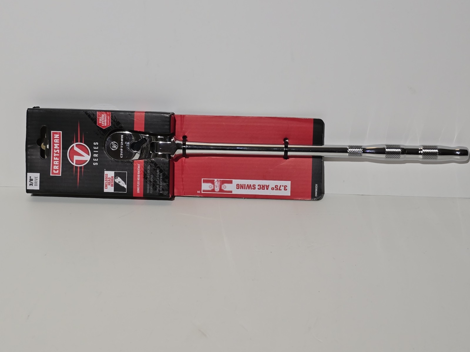NEW Craftsman V-Series 3/8” Drive 96T Long Handle Flex Head Ratchet CMMT86323V V