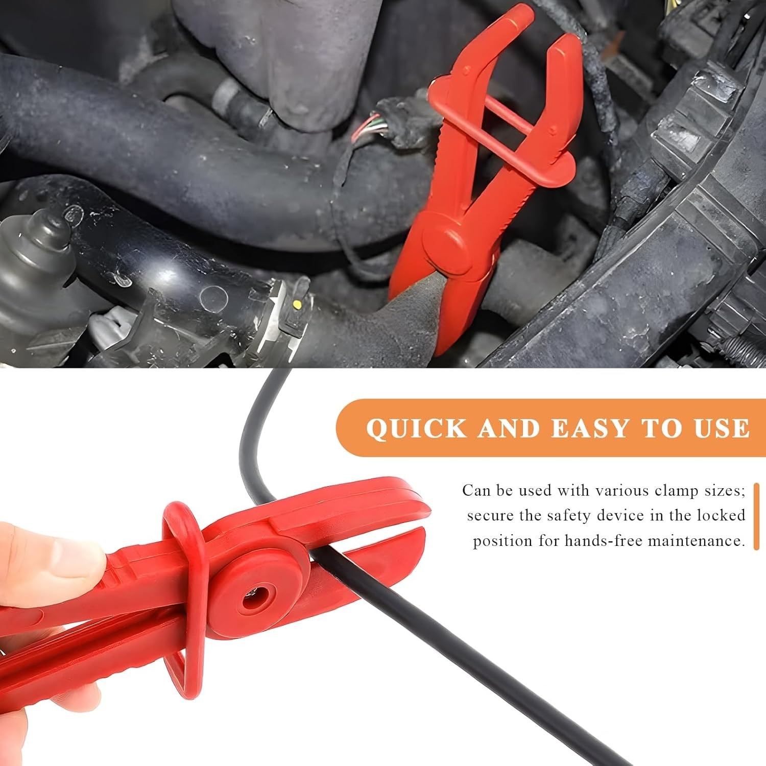 Hose Clamp Pliers Set, 6 PCS, Straight Hose Pinch Off Tool