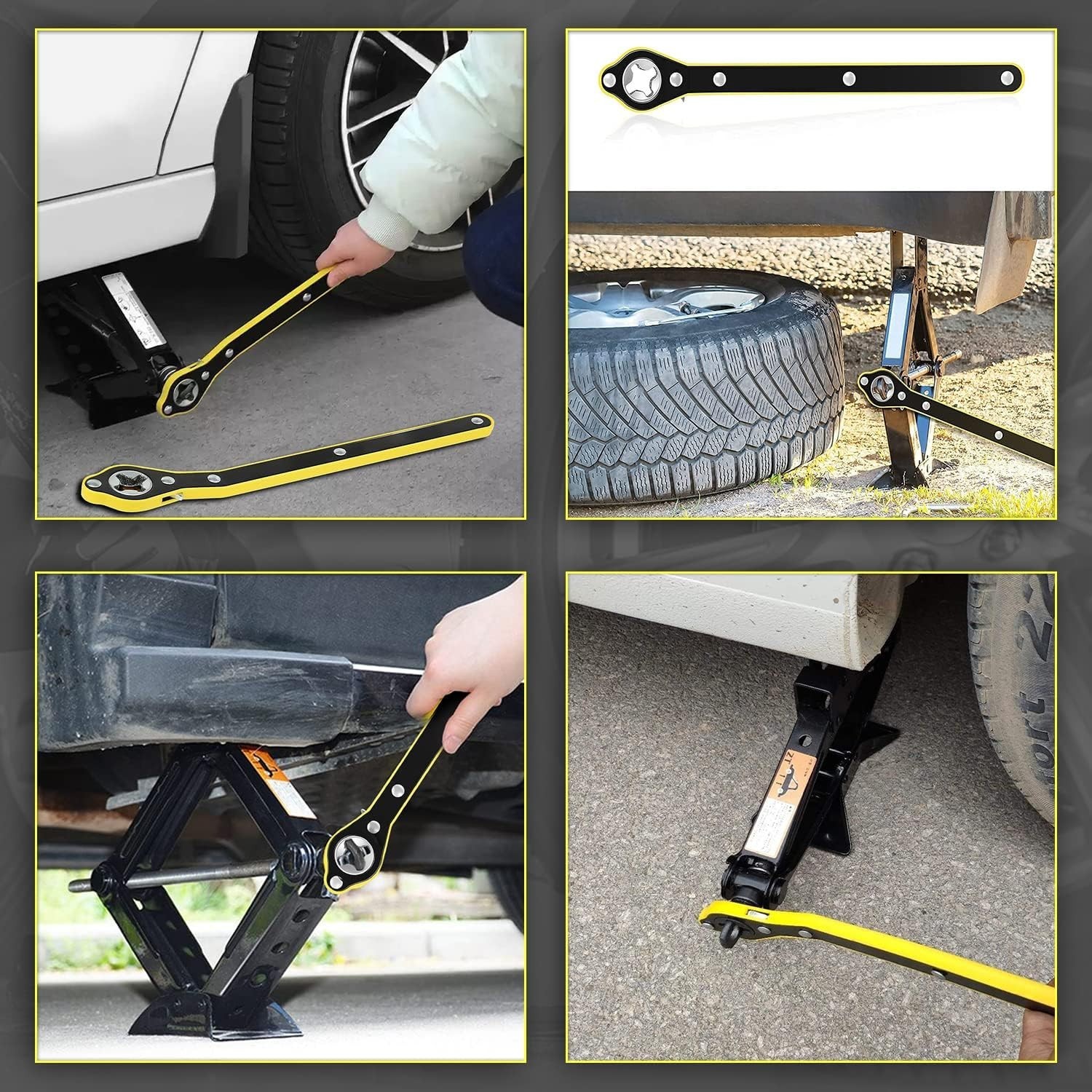 Durable Labor-Saving Wrench with Rotating Head for Easy Tire Changes