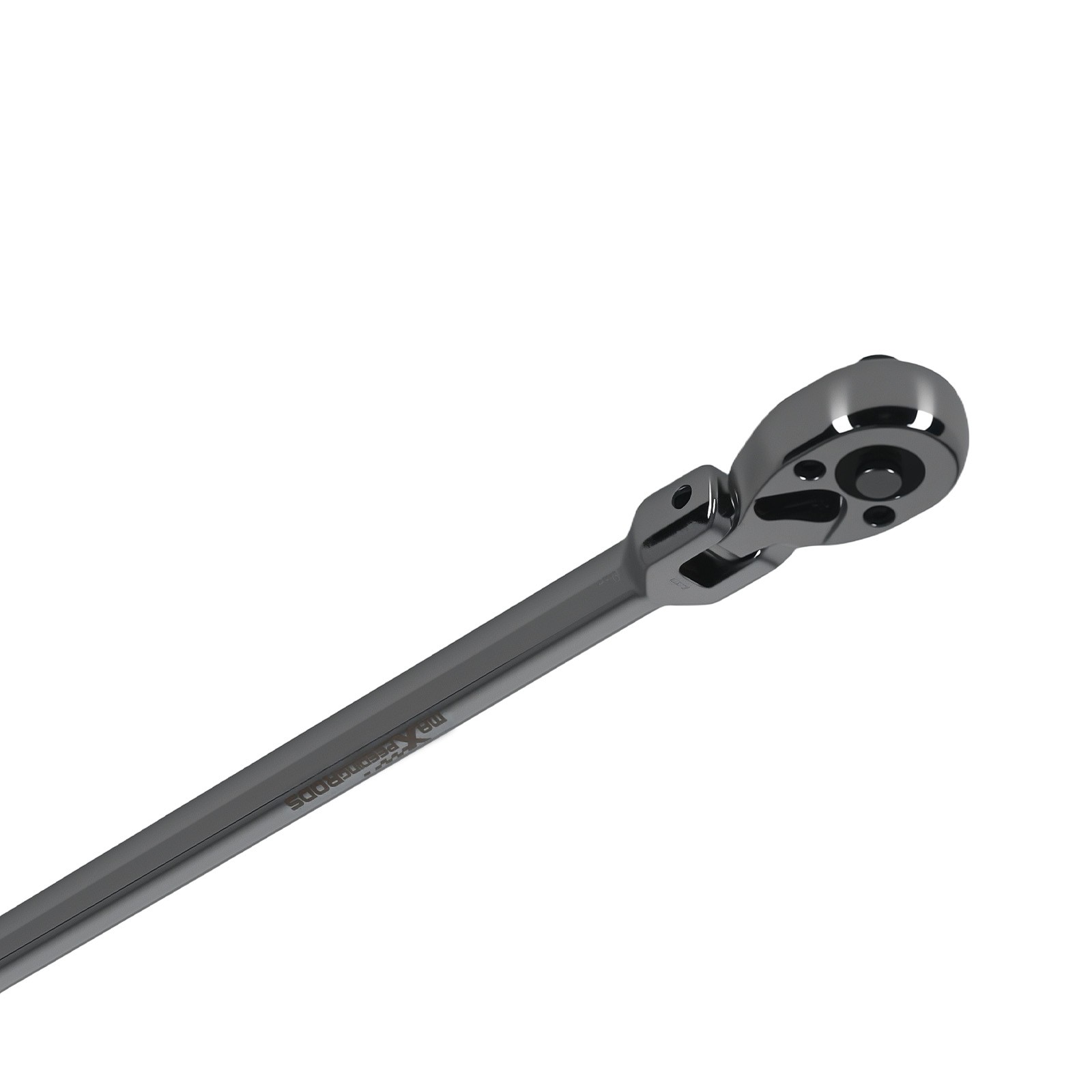 1/4in Drive Flex Head Ratchet 72-Tooth Quick Release 12in Long Handle