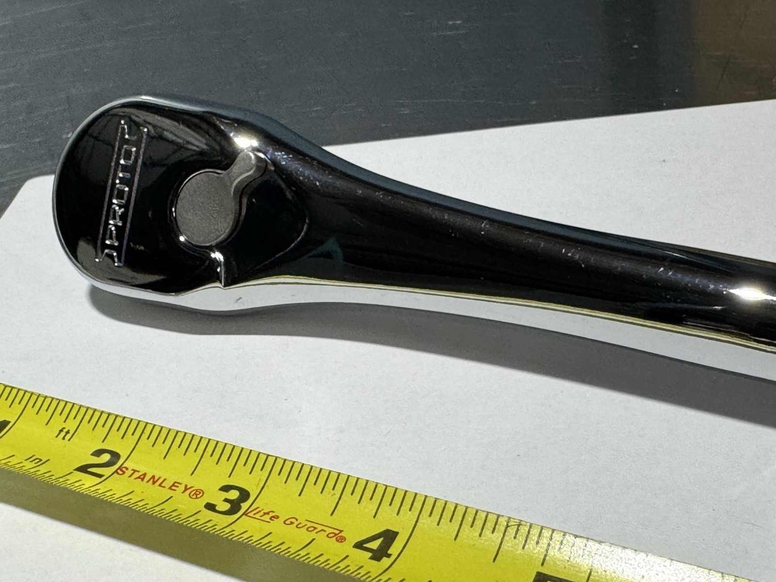 Proto USA 5449XL Pear Head 1/2″ Drive Full Polish Ratchet 10-1/2” Long