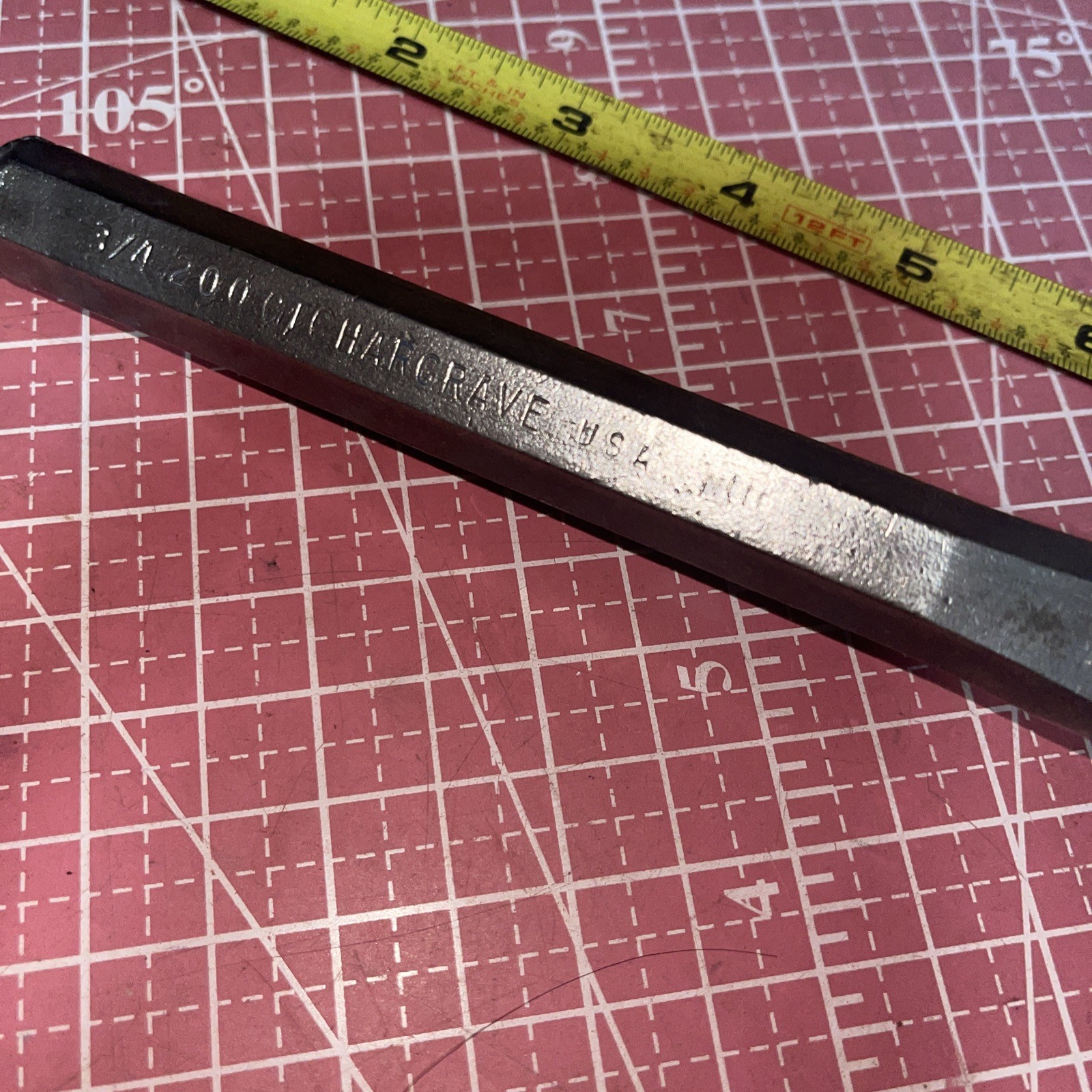 Vintage CTC Hargrave USA 3/4” Tip 200 Series Cold Steel Chisel 3/4 In 7-7/16 Lon