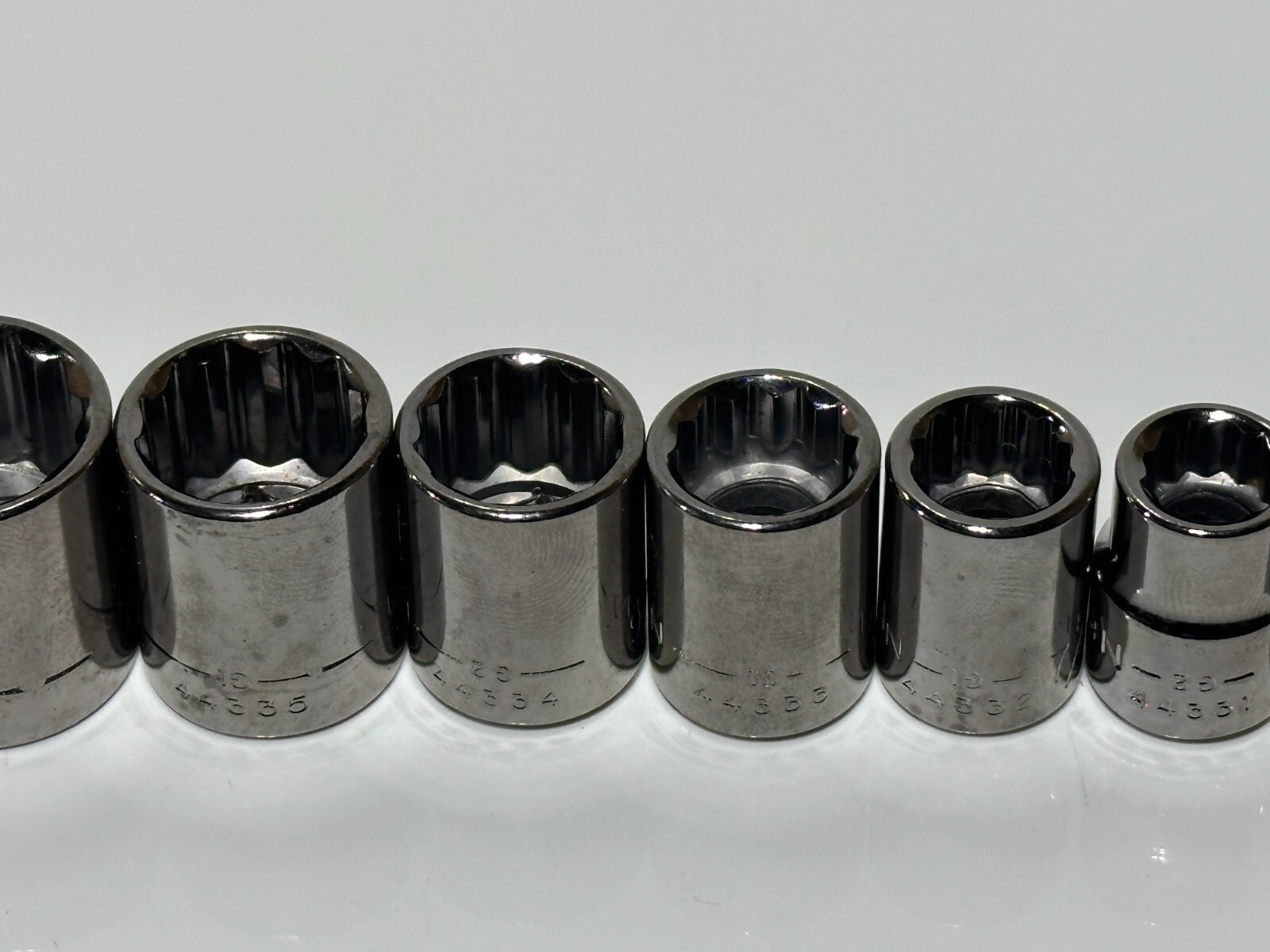 NOS Craftsman Tools USA G-Series 11pc SAE Shallow Socket Set 12 Point 3/8” Drive