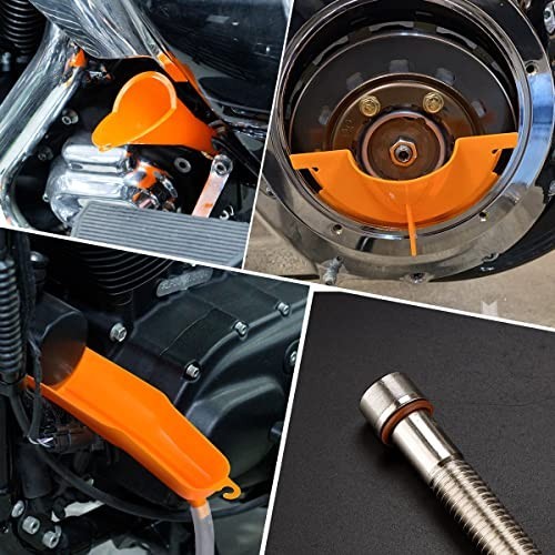 Oil Filter Wrench & Change Kit: Crankcase Fill, Drip-Free Filter, Funnel & O-Rin