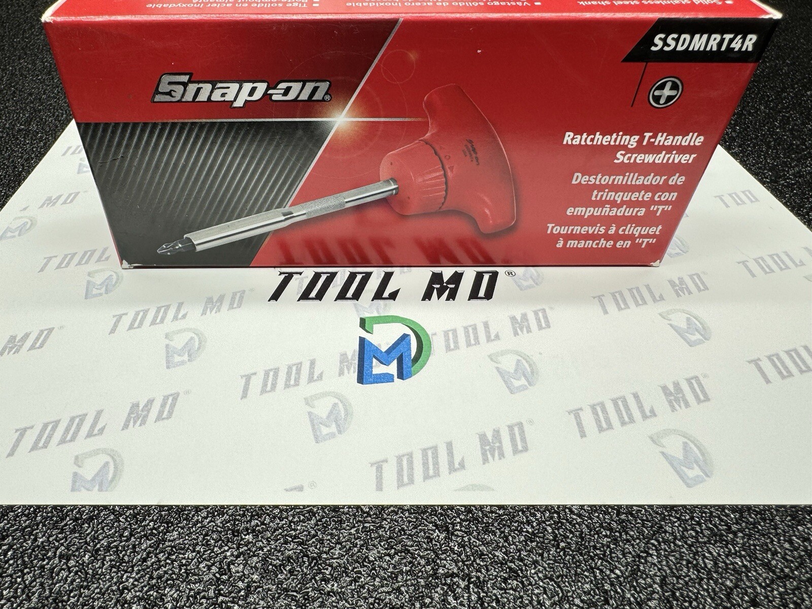 Snap-on Tools USA NEW RED T-Handle Ratcheting Standard Screwdriver SSDMRT4