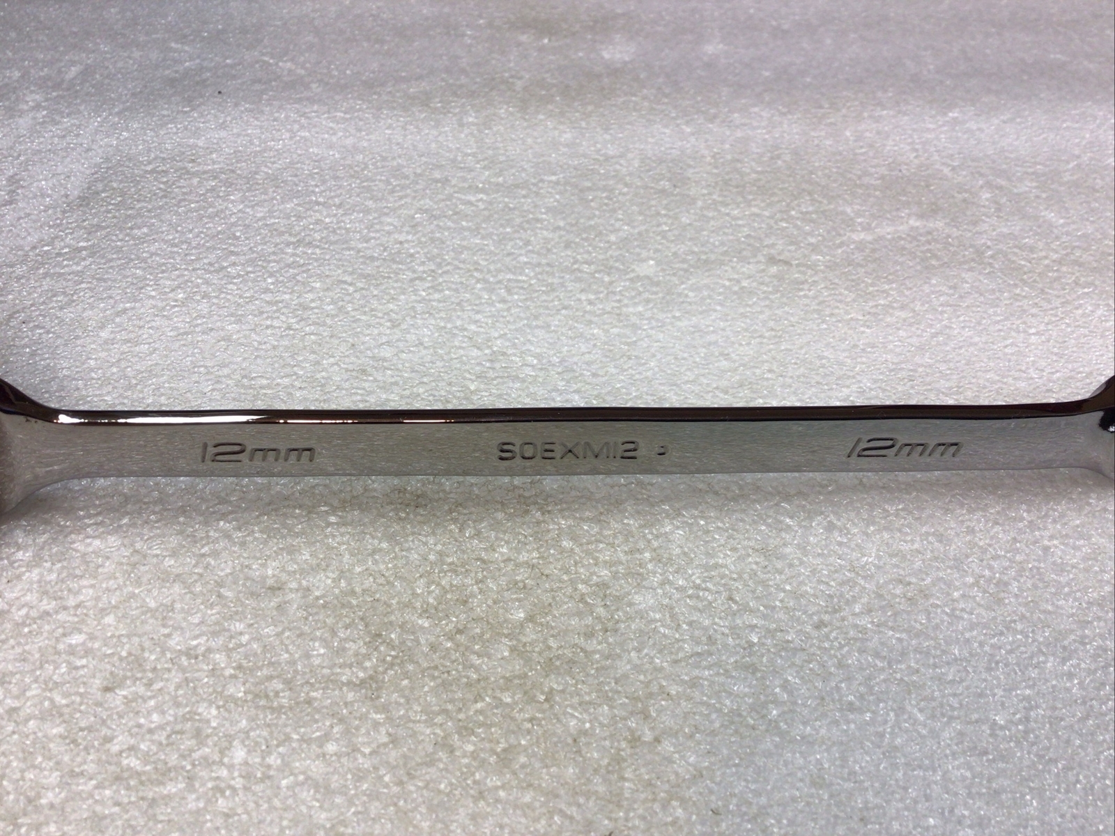Snap On-#SOEXM12 – Metric, 12mm, Chrome 12 Pt. Flank Dr. Plus, Combo Wrench-NOS-