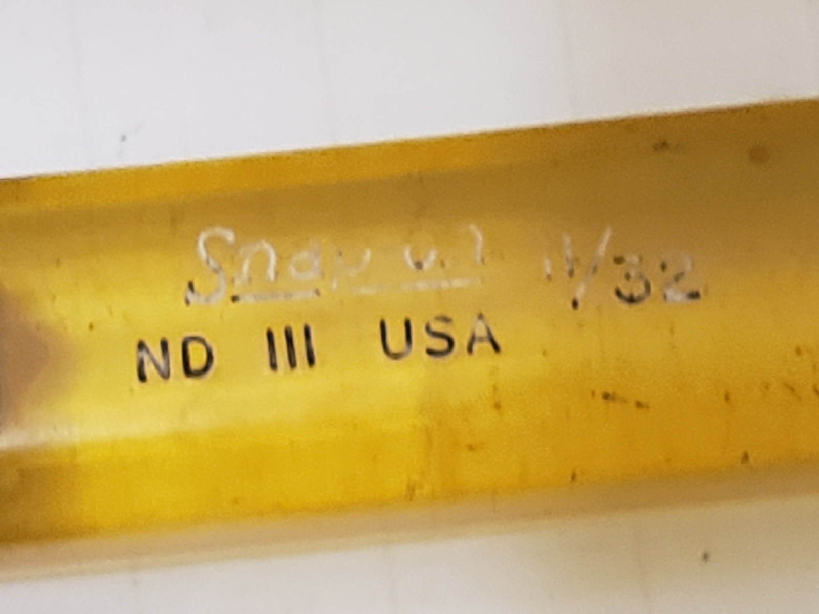 Snap-on SAE Nut Driver Set 6pc USA 1/2 7/16 3/8 11/32 9/32 1/4 Hard Handle 6pnt